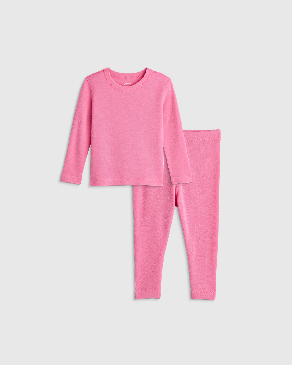 Quince Kids' 100% Merino Wool All-season Base Layer Long Sleeve And Legging Set