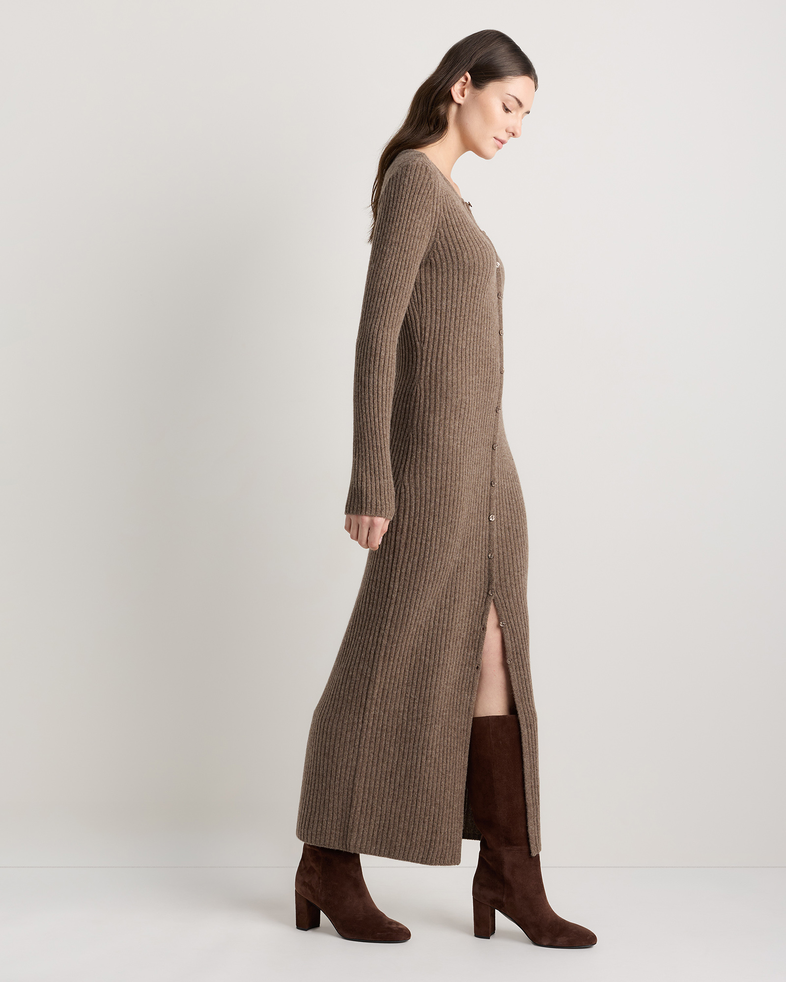 brown woolen dress for women Dark Amber 11
