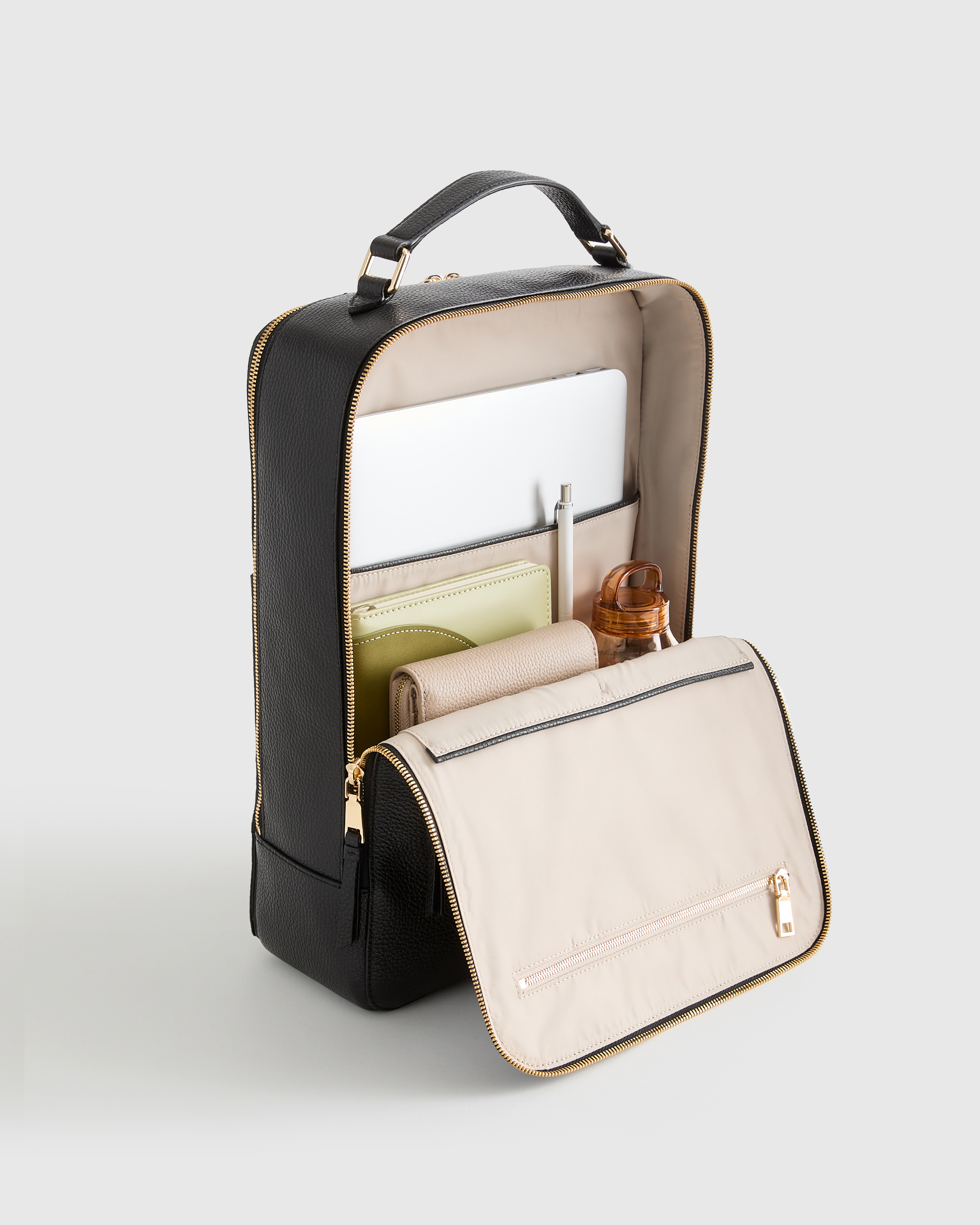 Italian Leather Laptop Backpack