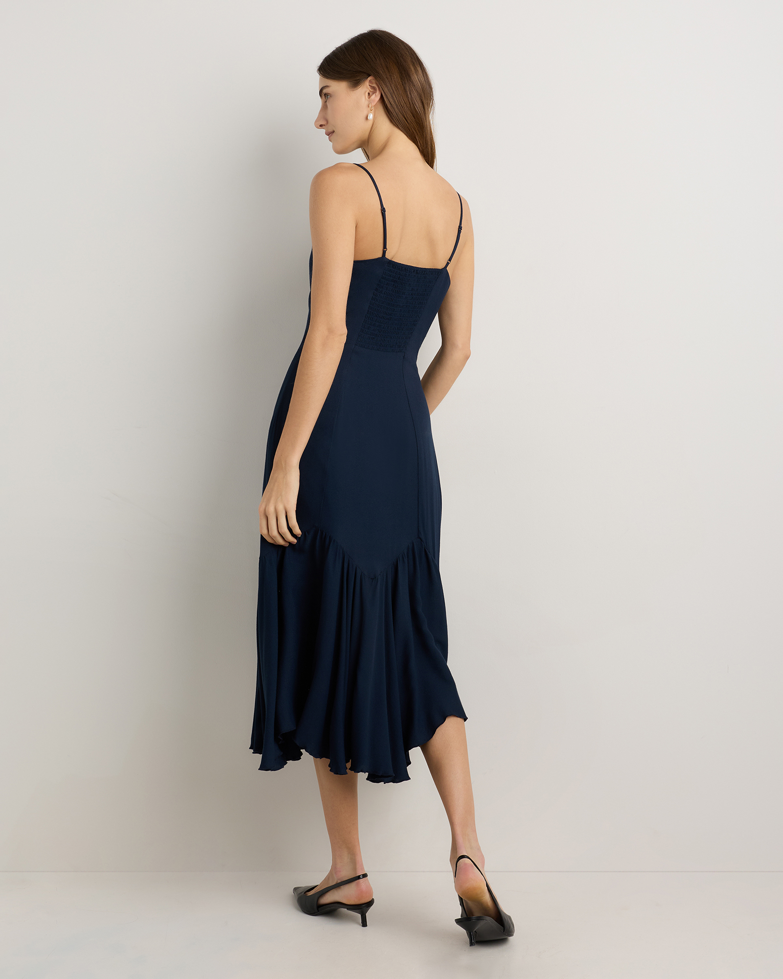 pleated hem dress Women's Black Detail Shift simply change your accessories and add a tailored blazer for dinner with friends Satin Shirt Mini Dress With
