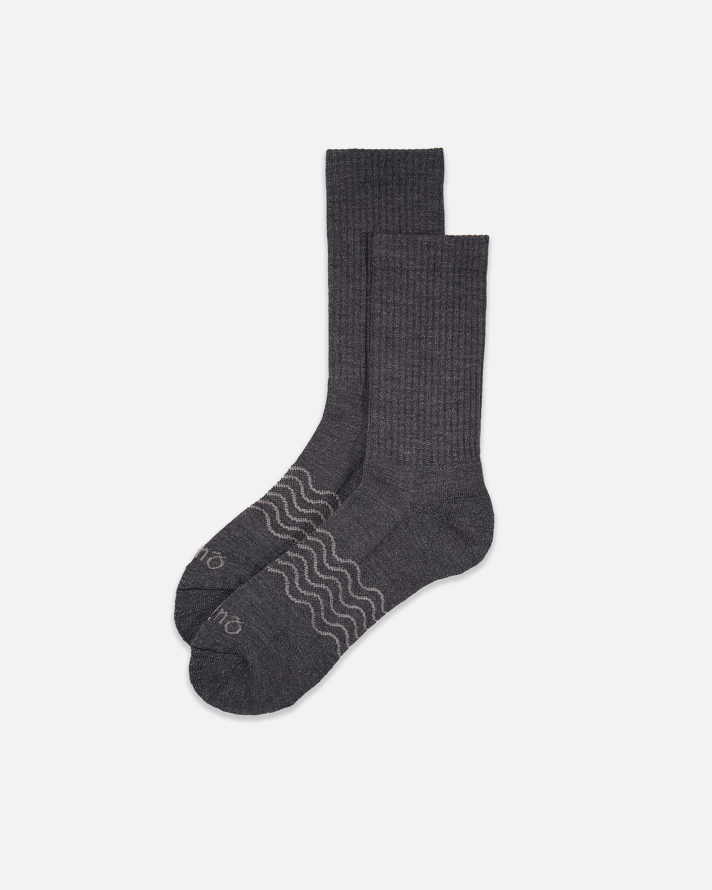 heather grey crew socks
