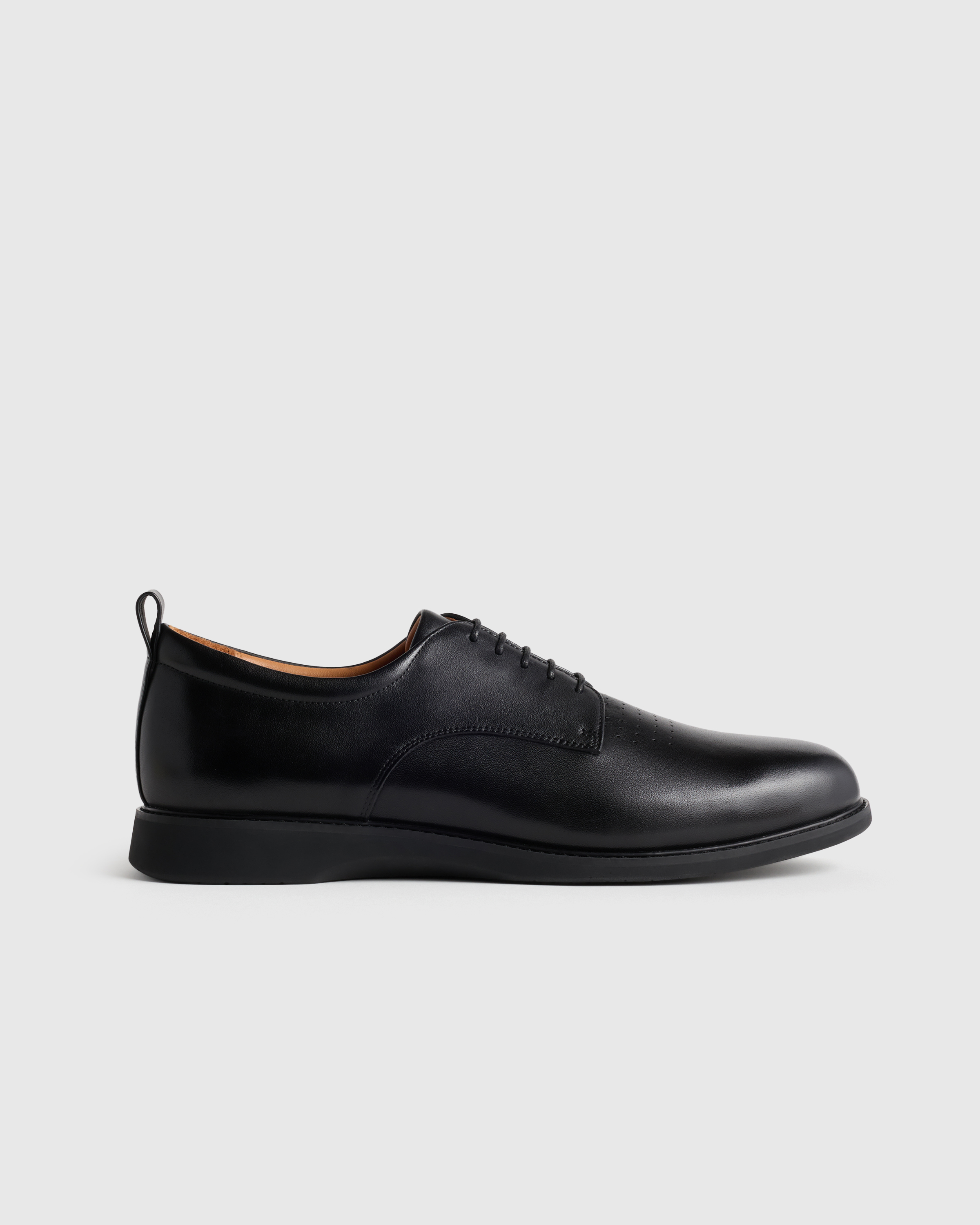 Black Hybrid Italian Leather Derby