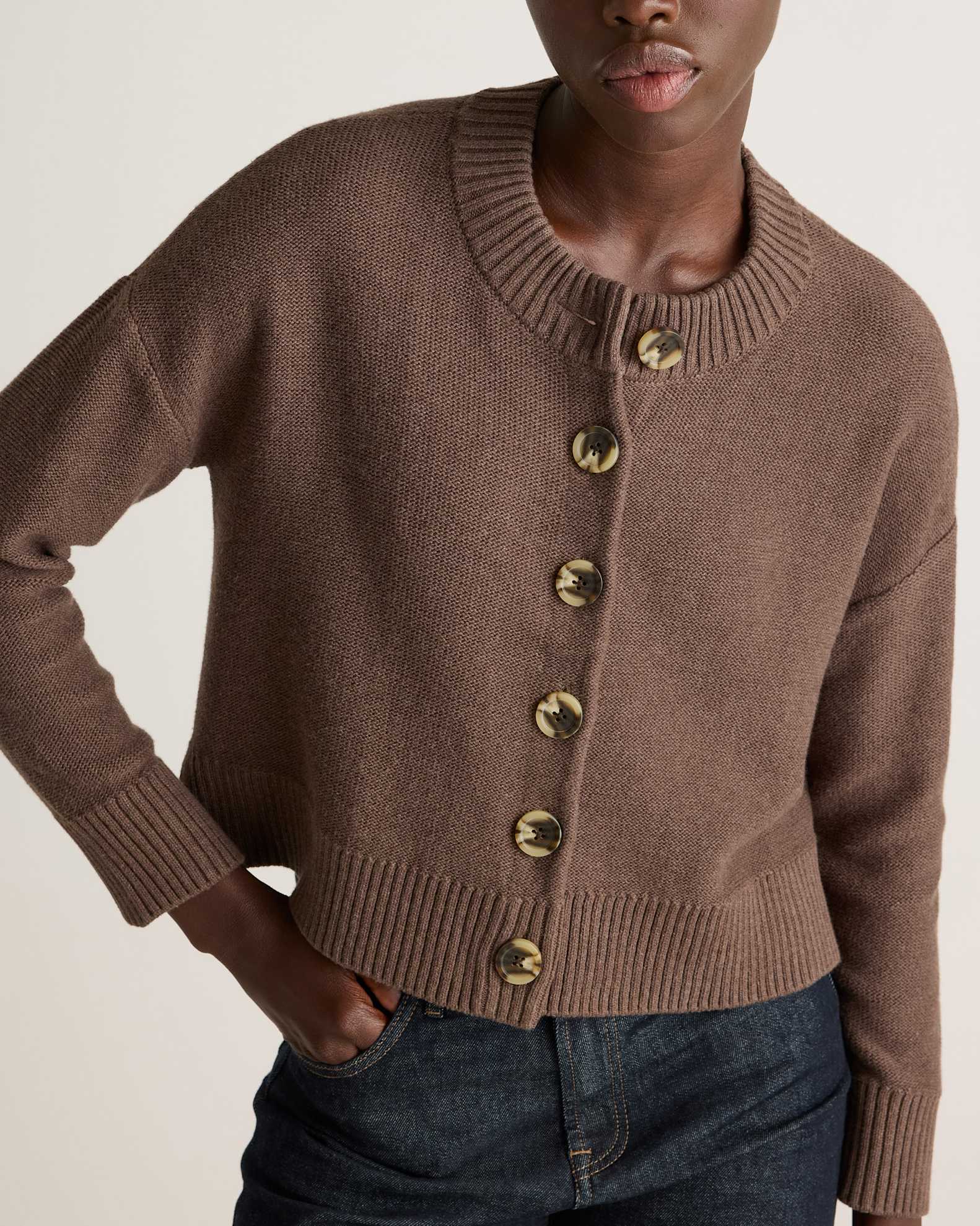 French Terry Modal Cardigan