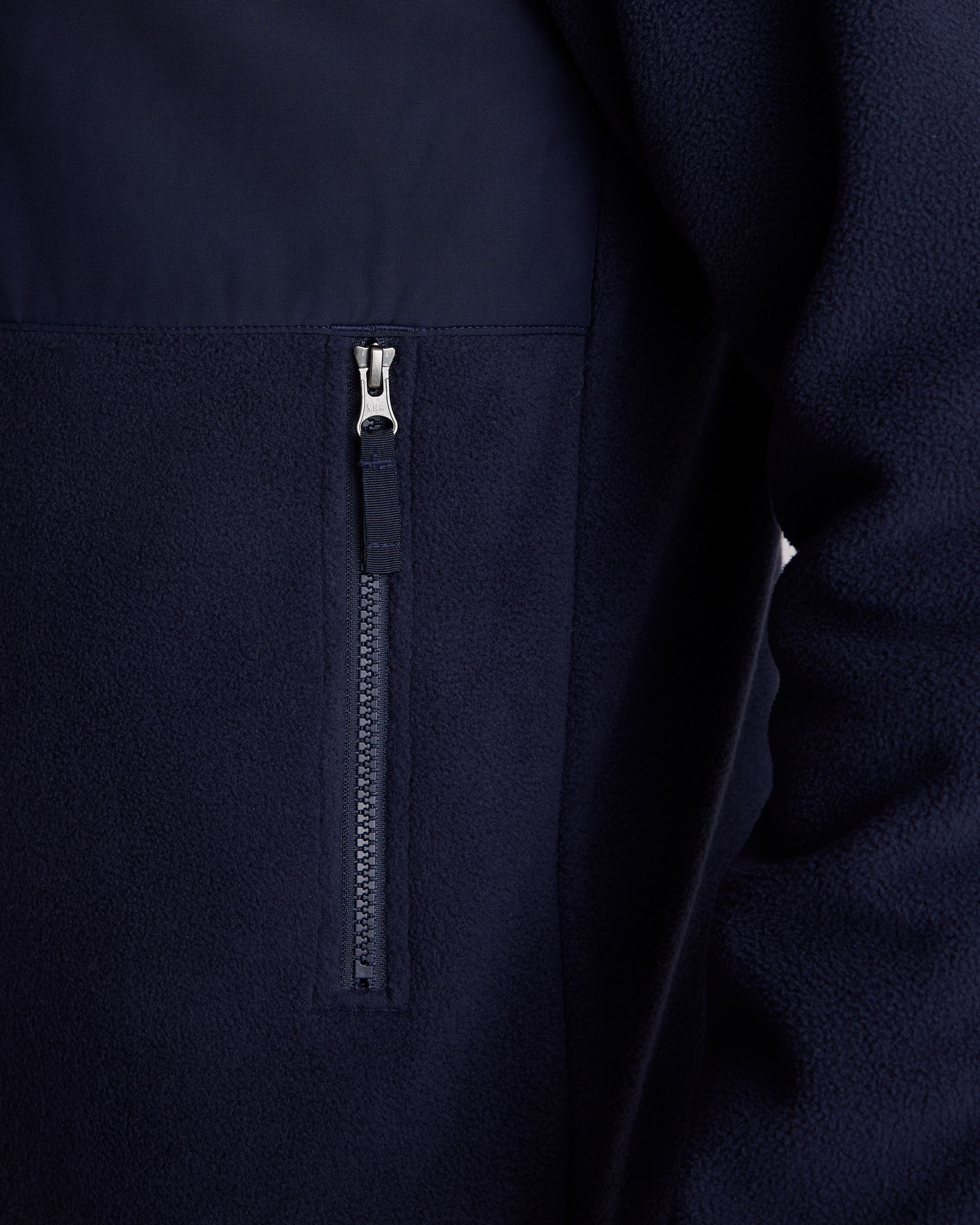 Polar Fleece Full-Zip Jacket in Deep Navy