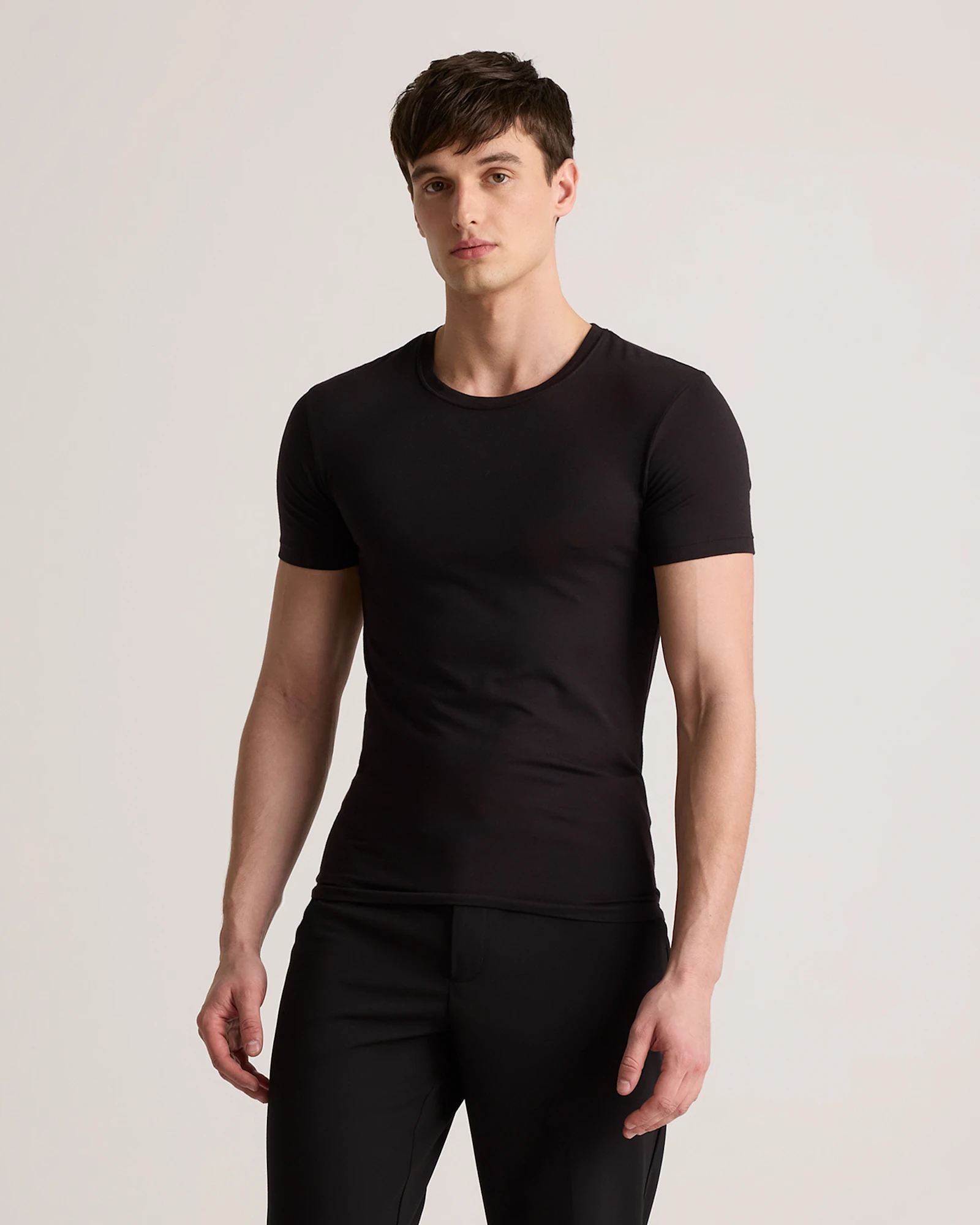 Soft Stretch Crewneck Undershirt (3-Pack)