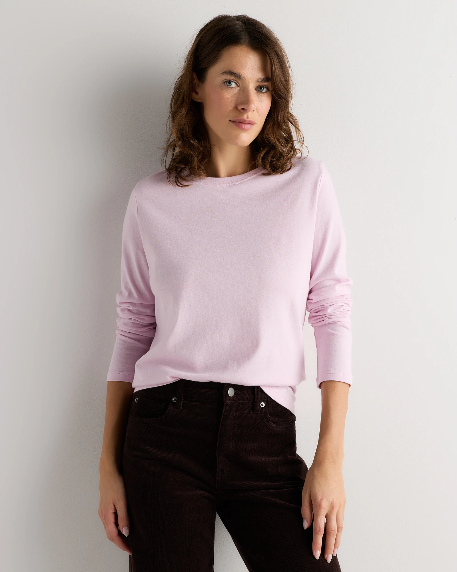 Women's 100% Organic Cotton Long Sleeve Swing Tee