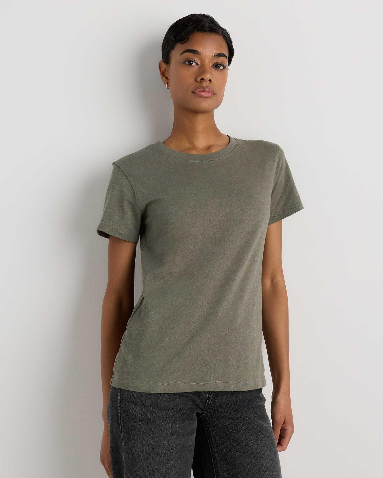 Organic Textured Cotton Peasant Blouse