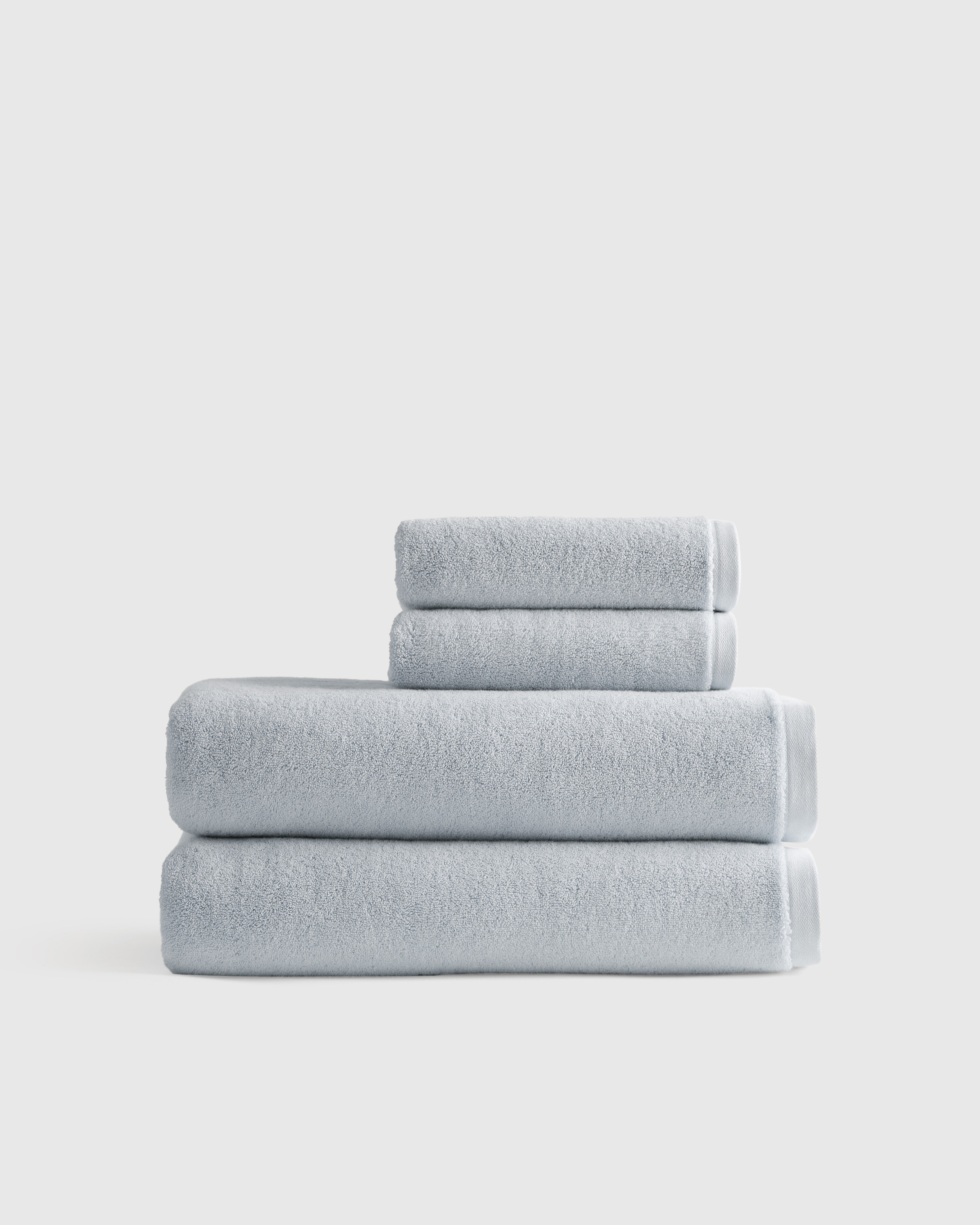 Hydrangea Plush Organic Turkish Cotton Bath Sheet Bundle (4 pieces)