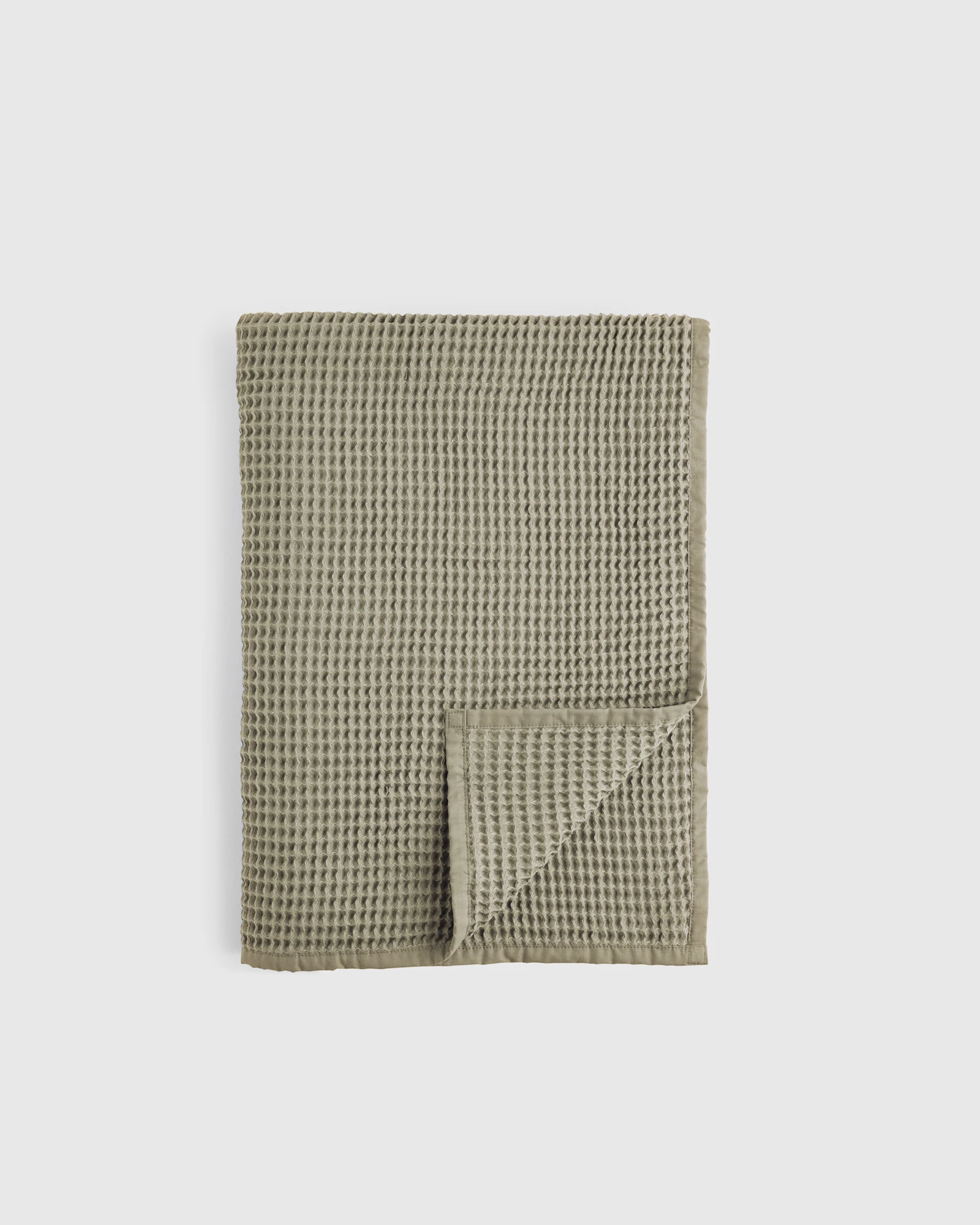 Organic Waffle Throw - Dried Sage
