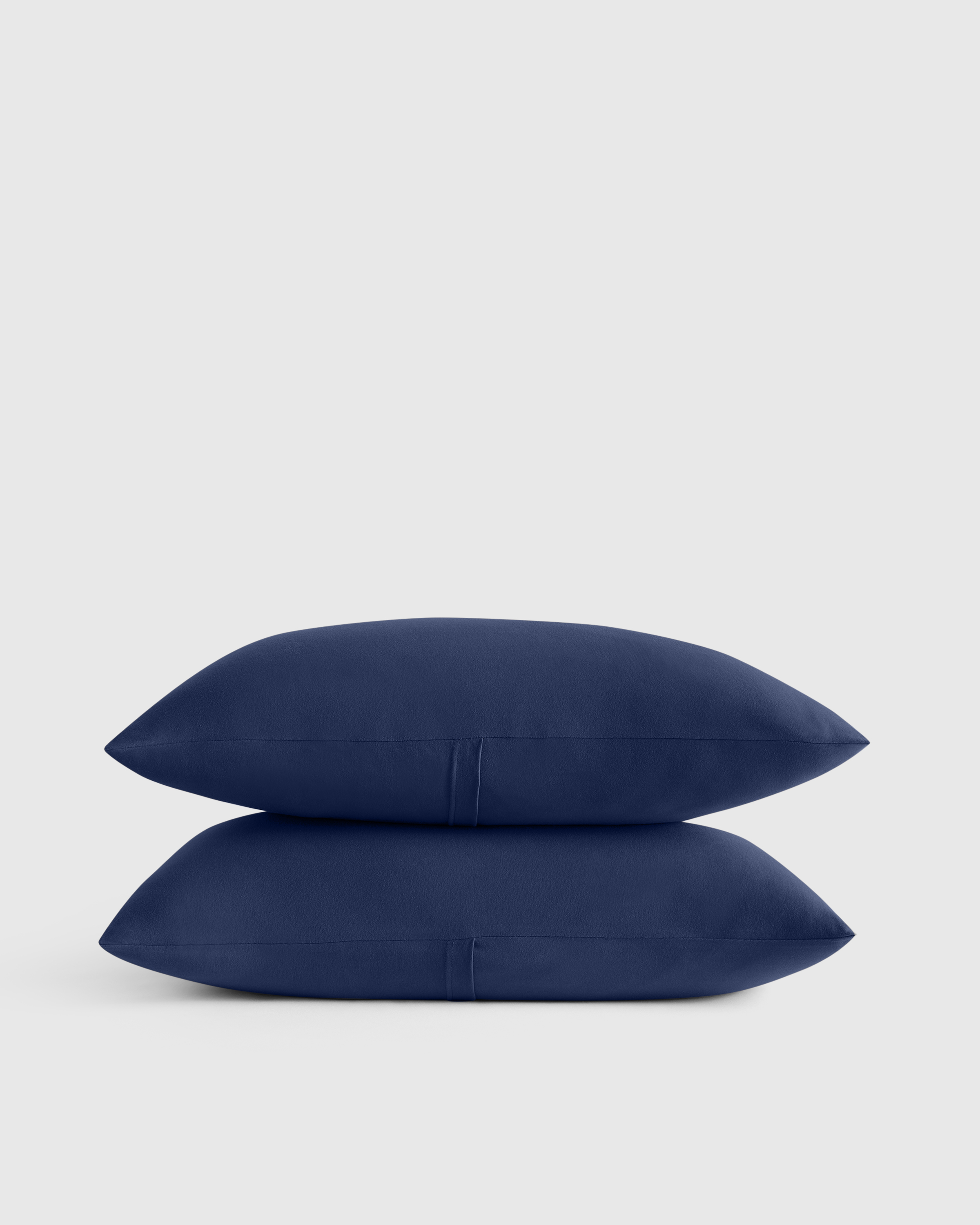 Navy Organic Jersey Sham Set