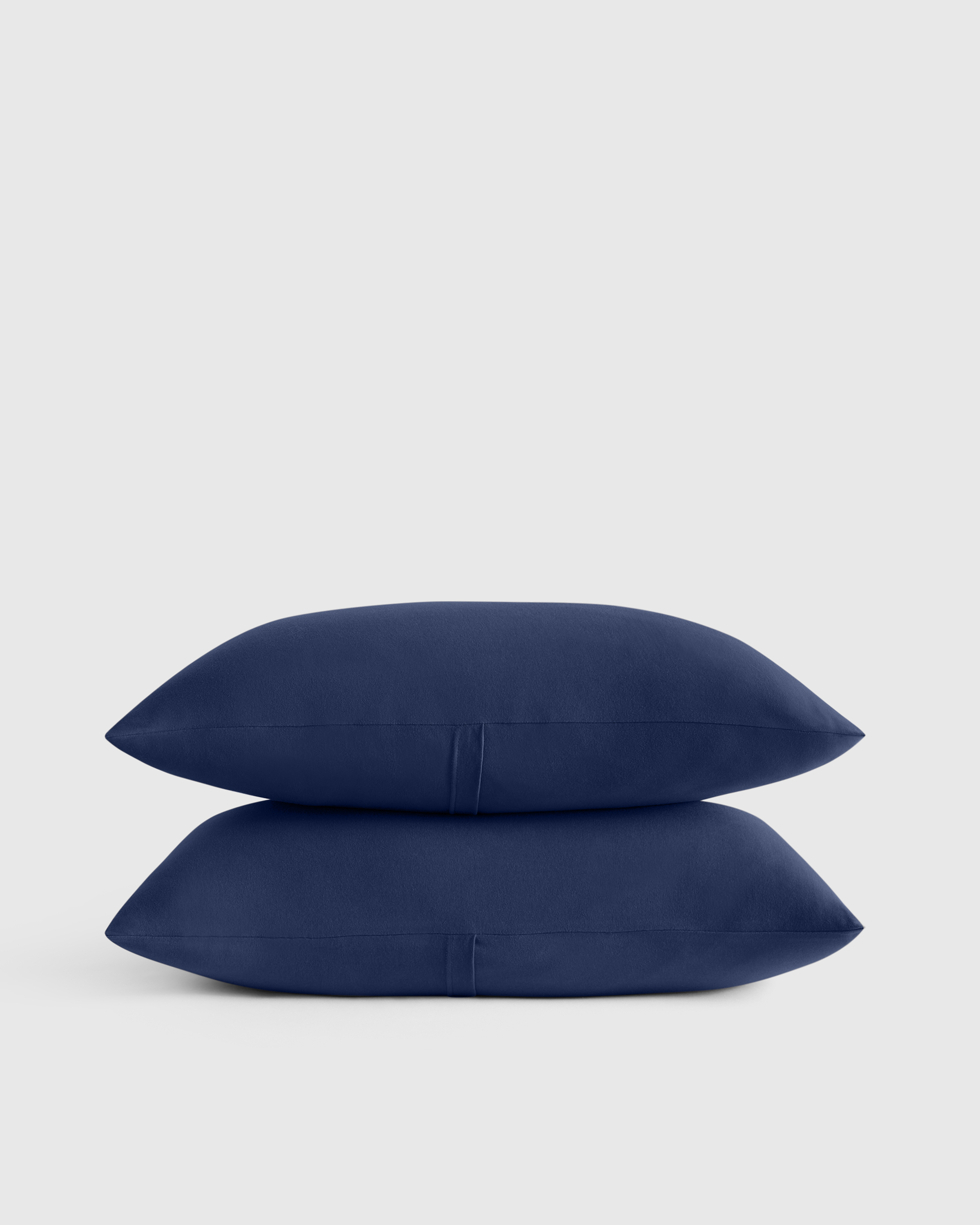 Navy Organic Jersey Sham Set