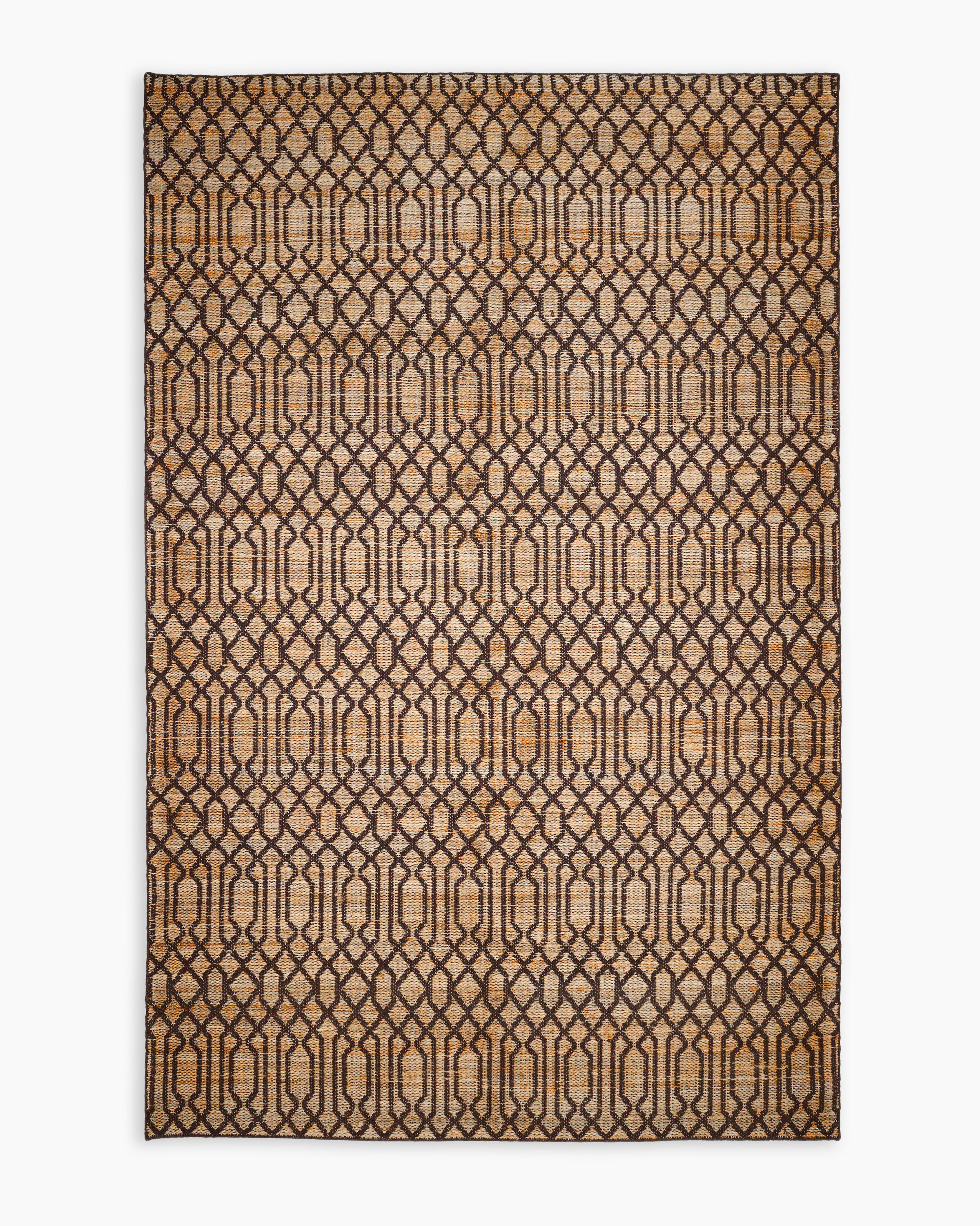 Brown Birch Handwoven Jute-Blend Rug