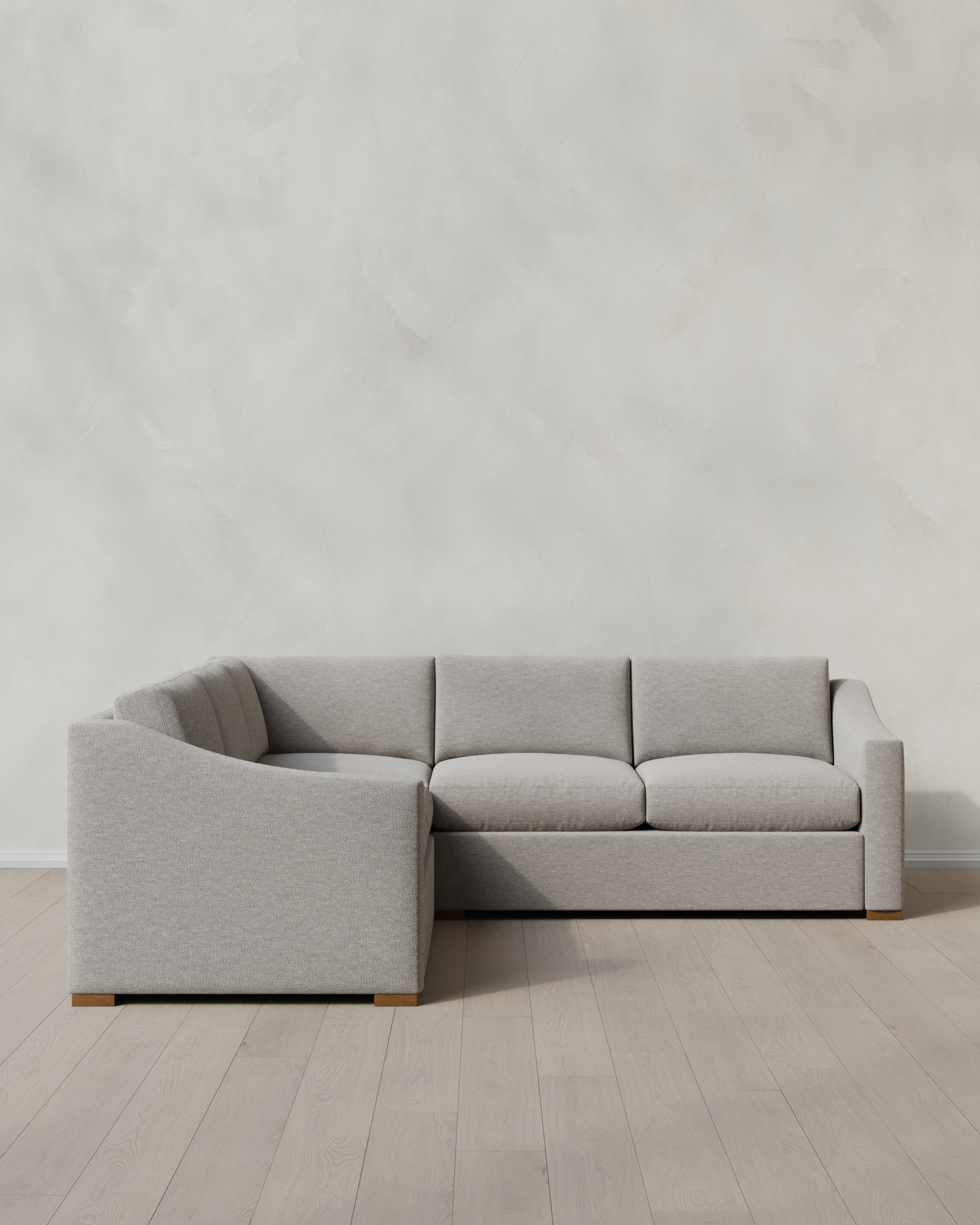 Fog Hollis Slope Arm L Sectional in Performance Basketweave