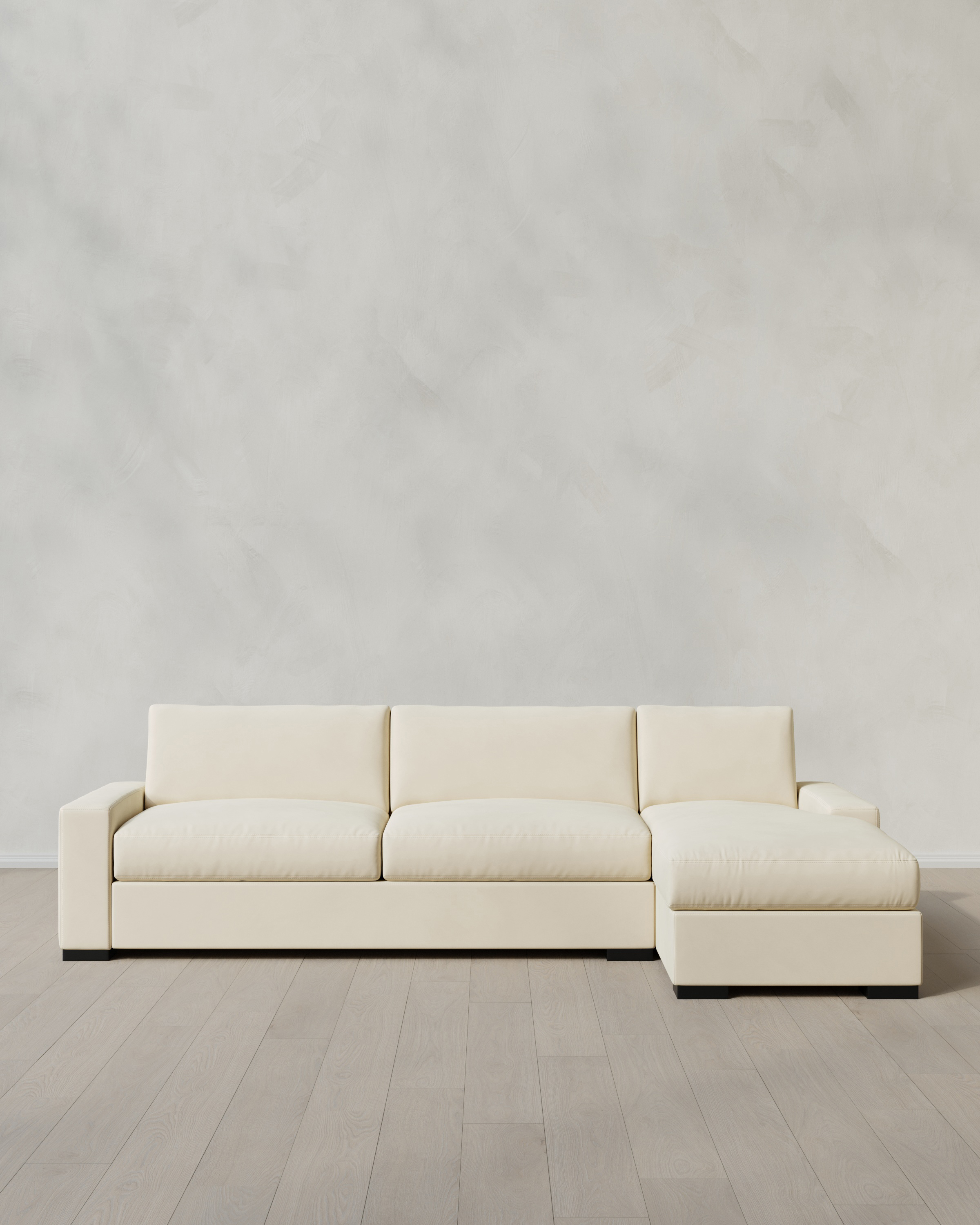 QUINCE 82-laf mid sofa Performance Velvet Ivory