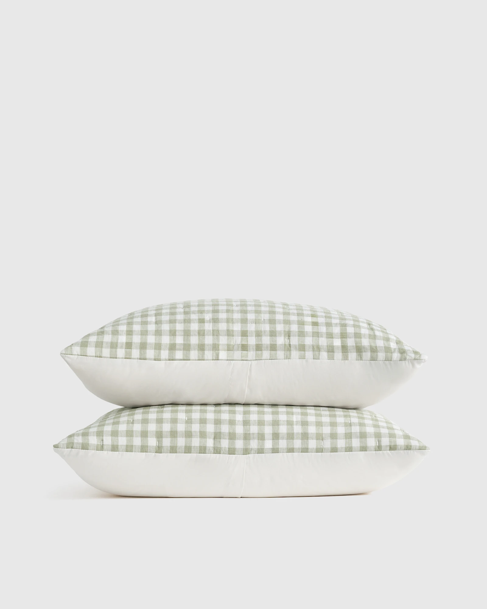 European Linen Patterned Quilted Sham Set
