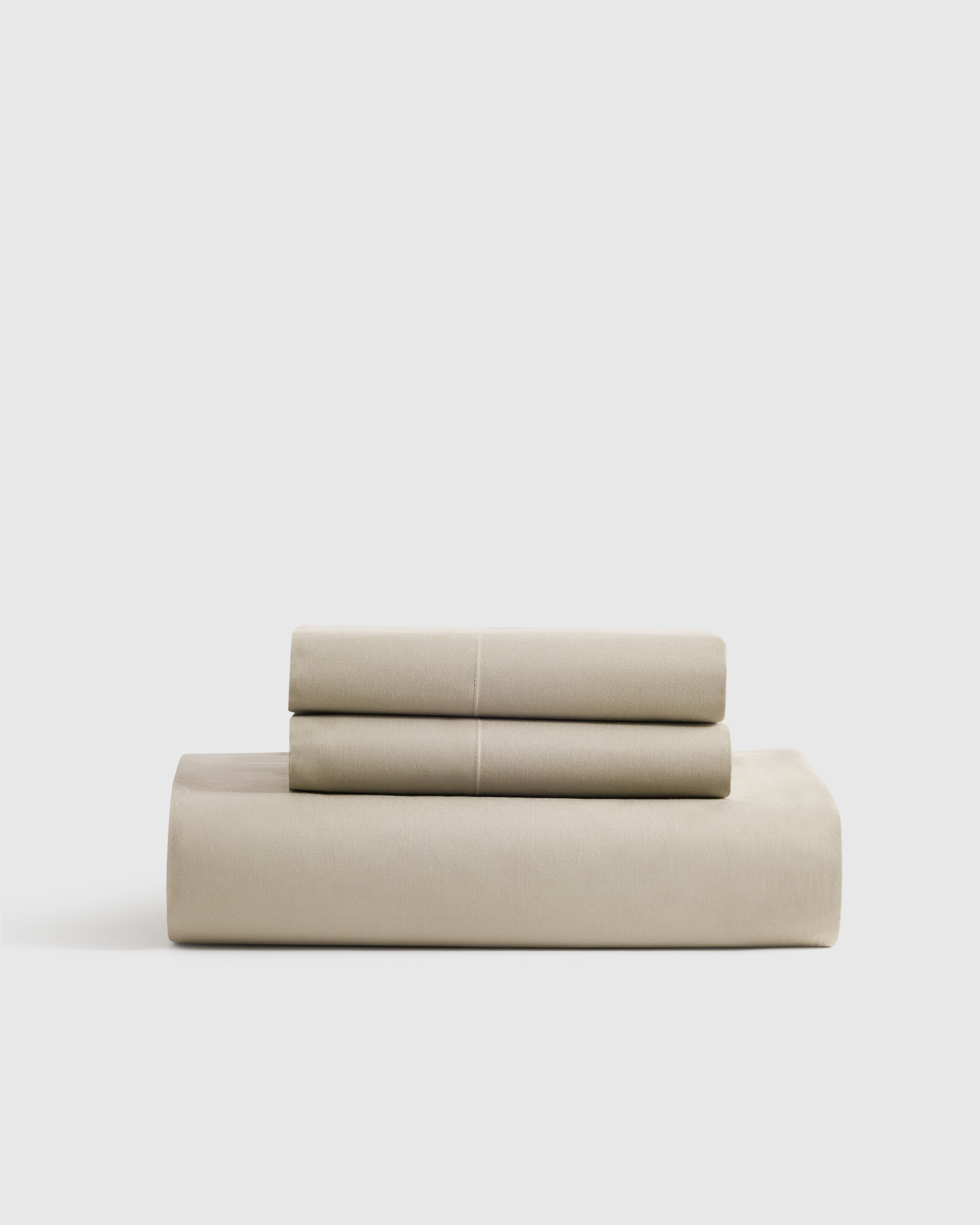 Toffee Organic Crisp Percale Fitted Sheet Set