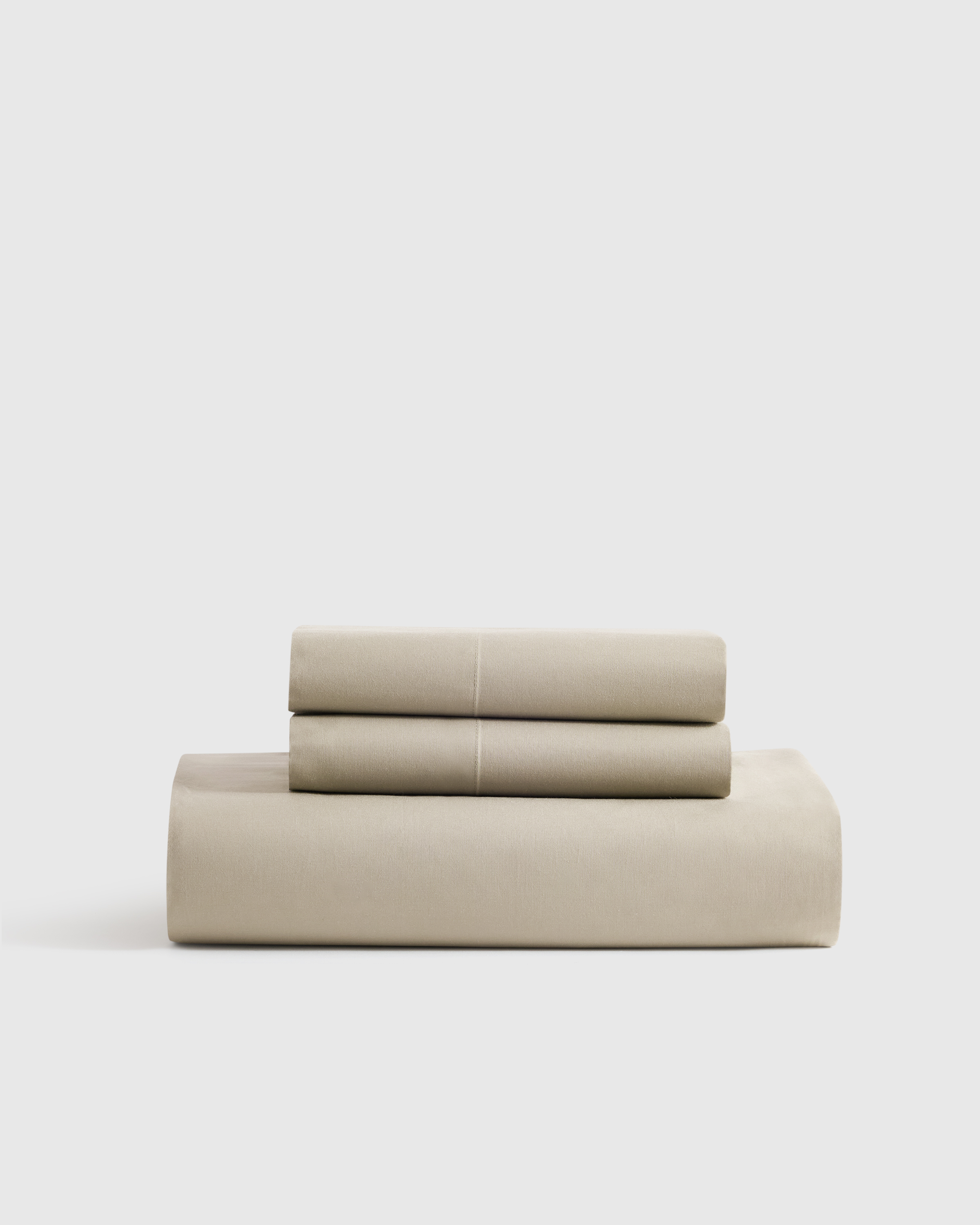 Toffee Classic Organic Percale Fitted Sheet Set