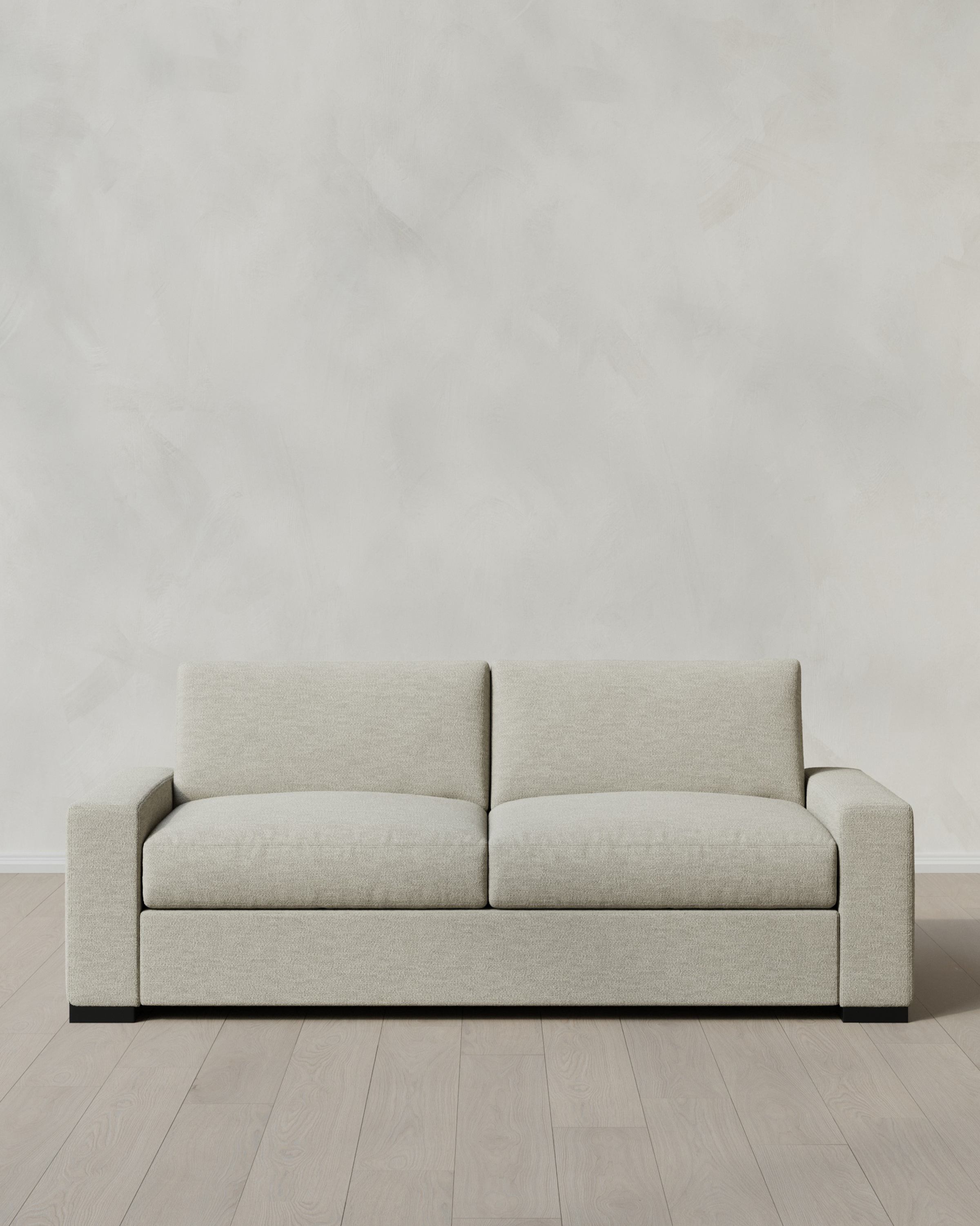 Flax Stillman Sleeper Sofa in Performance Basketweave