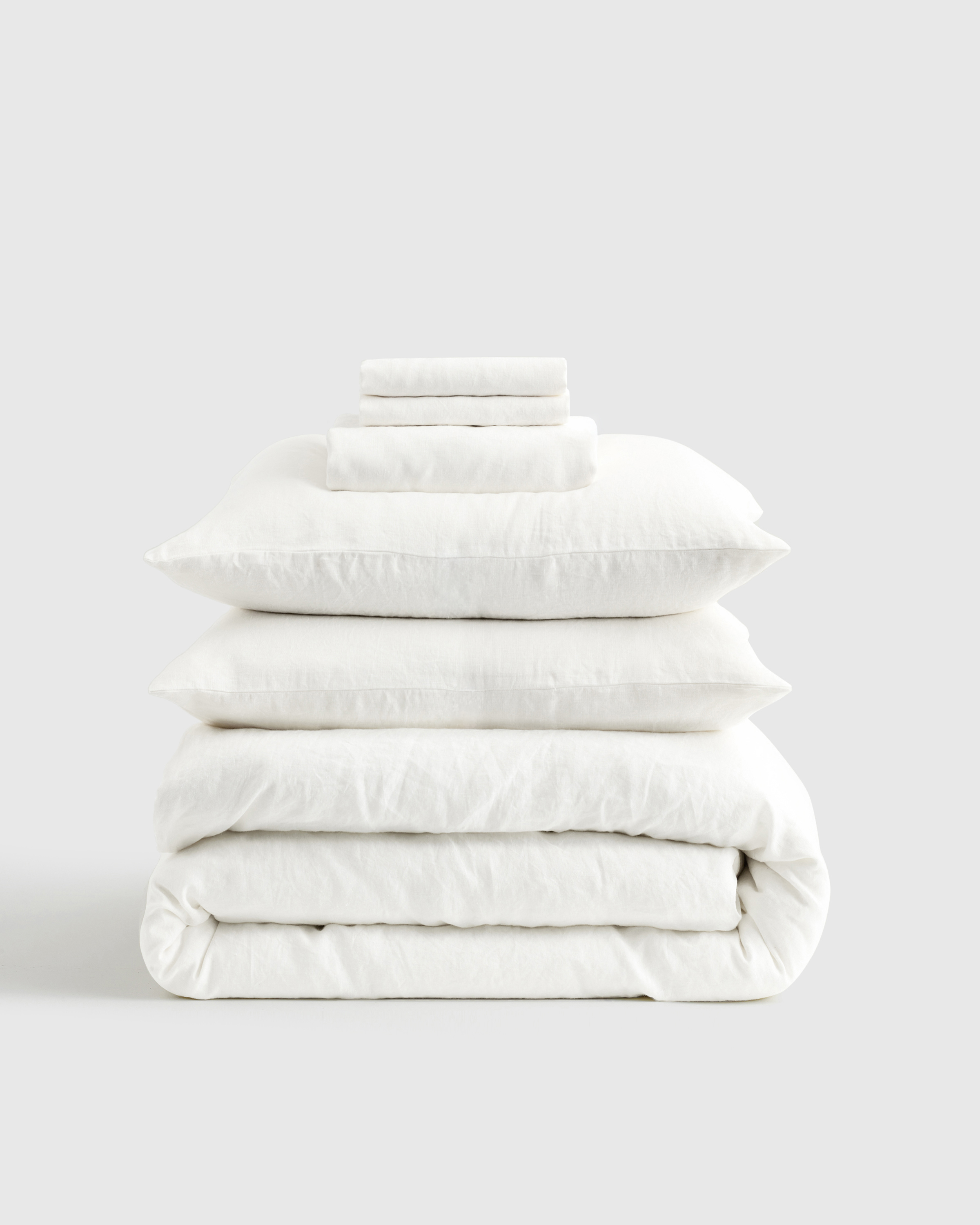 White European Linen Deluxe Bedding Bundle