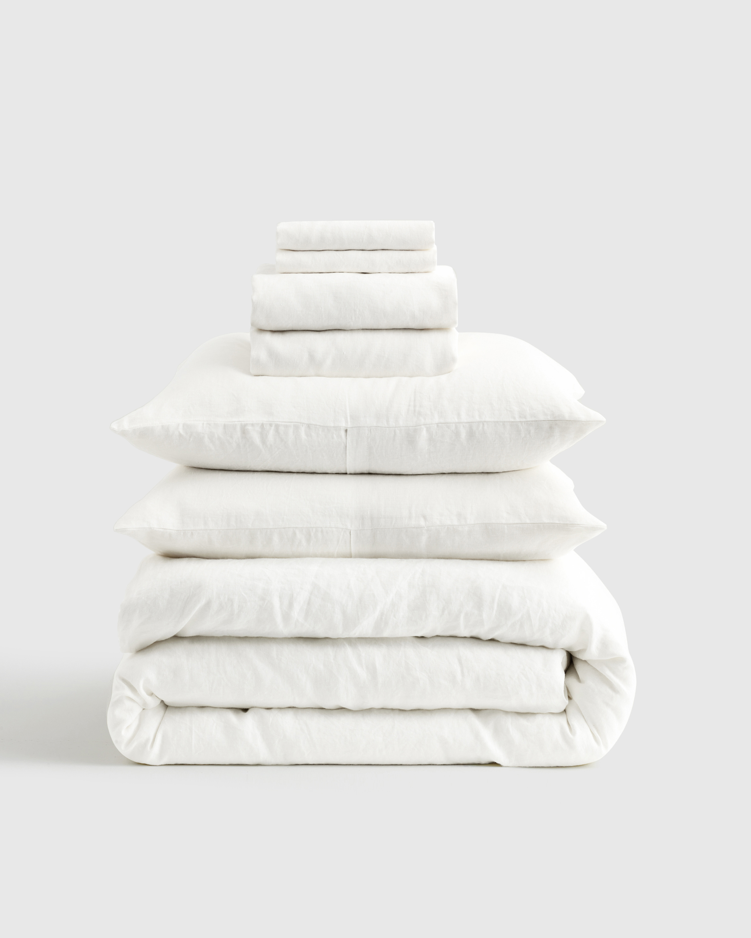 White European Linen Deluxe Bedding Bundle