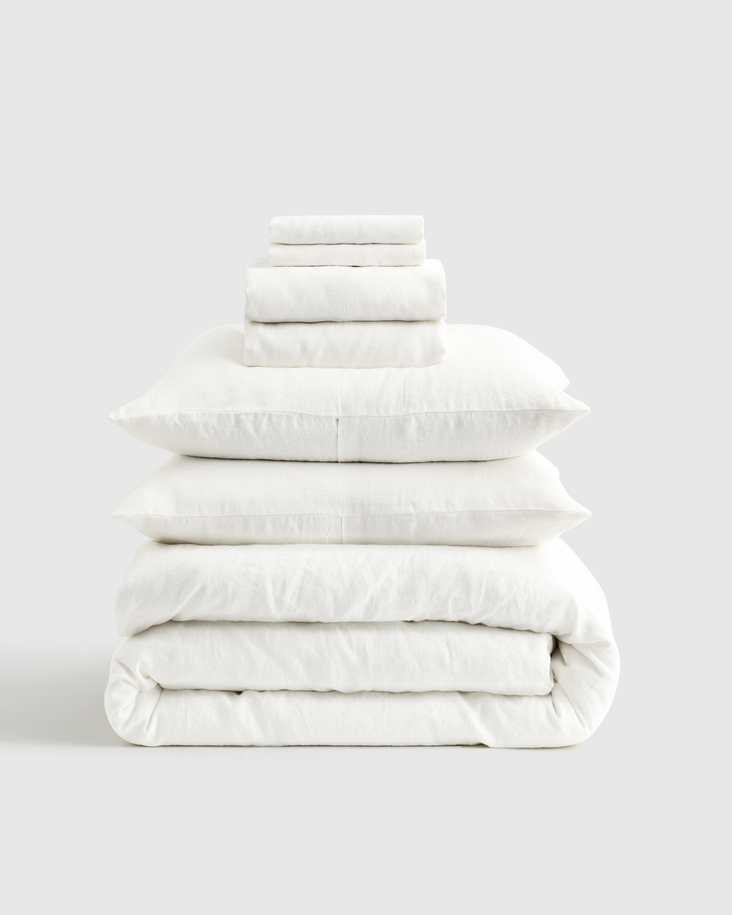 White European Linen Deluxe Bedding Bundle