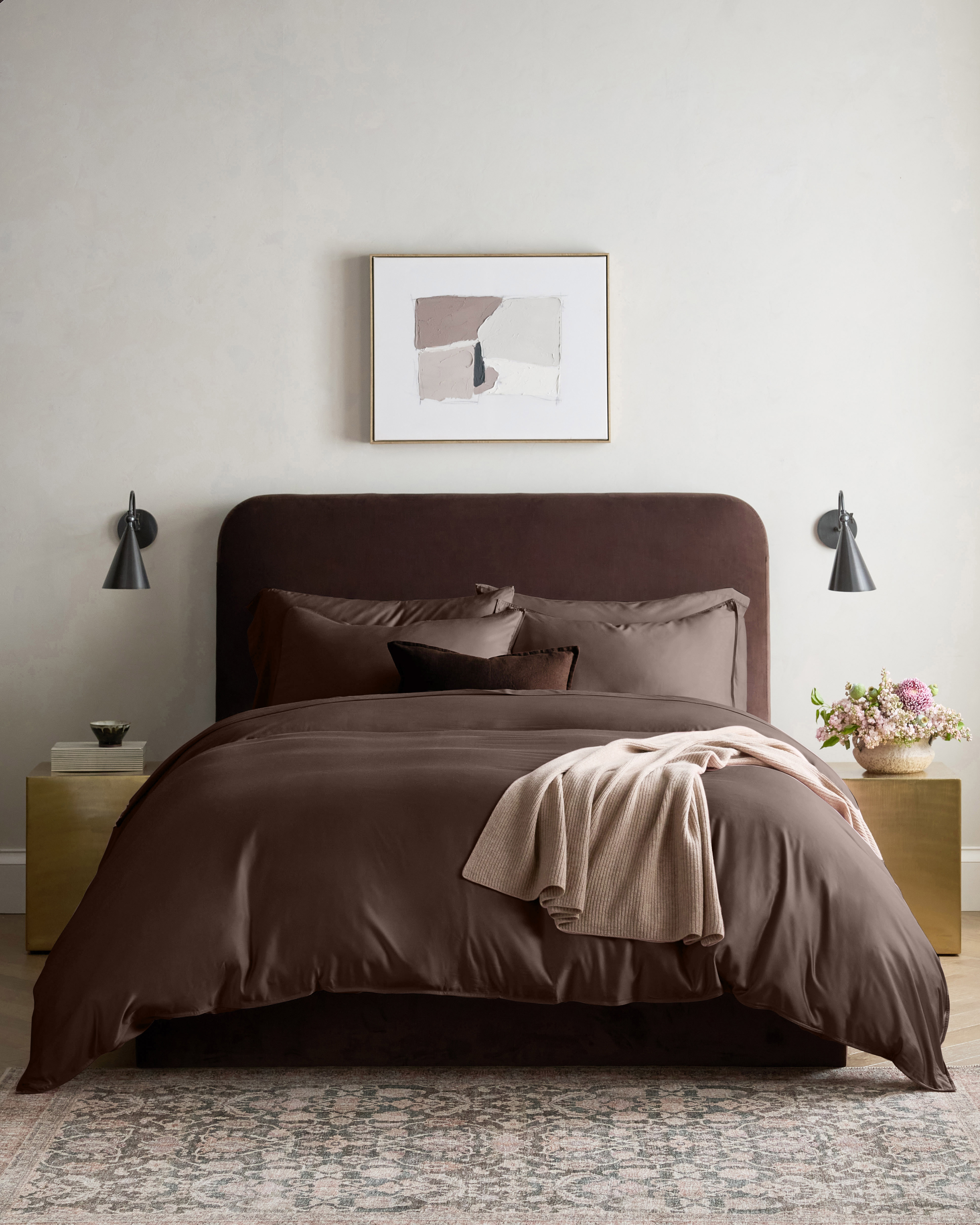 Espresso Bamboo Duvet Cover Set