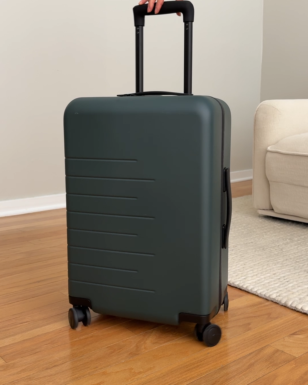 Carry-On Suitcase Dark Green Monette Moio 4x5 Thumbnail