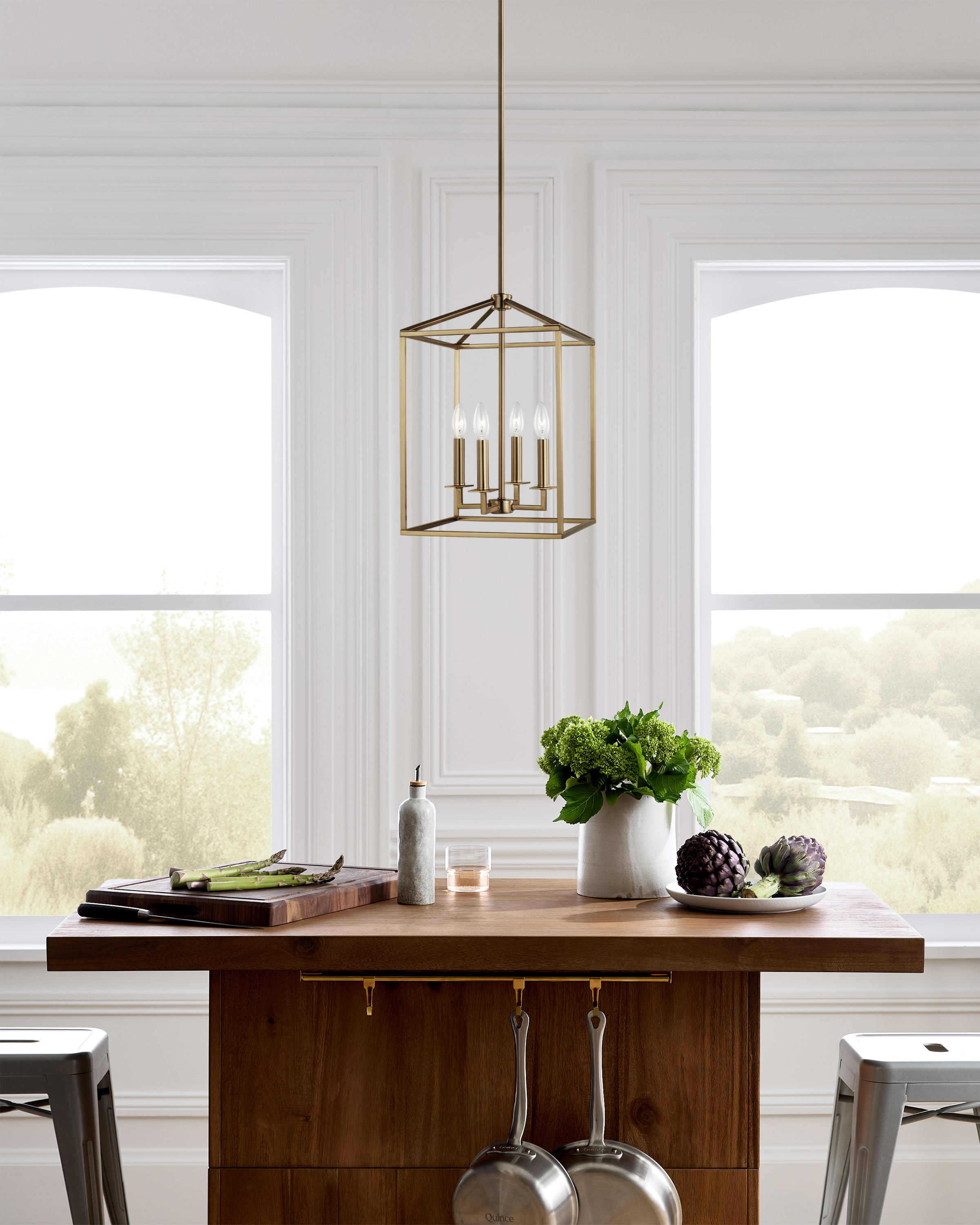 Steel Lantern Pendant Light - Thumbnail 4