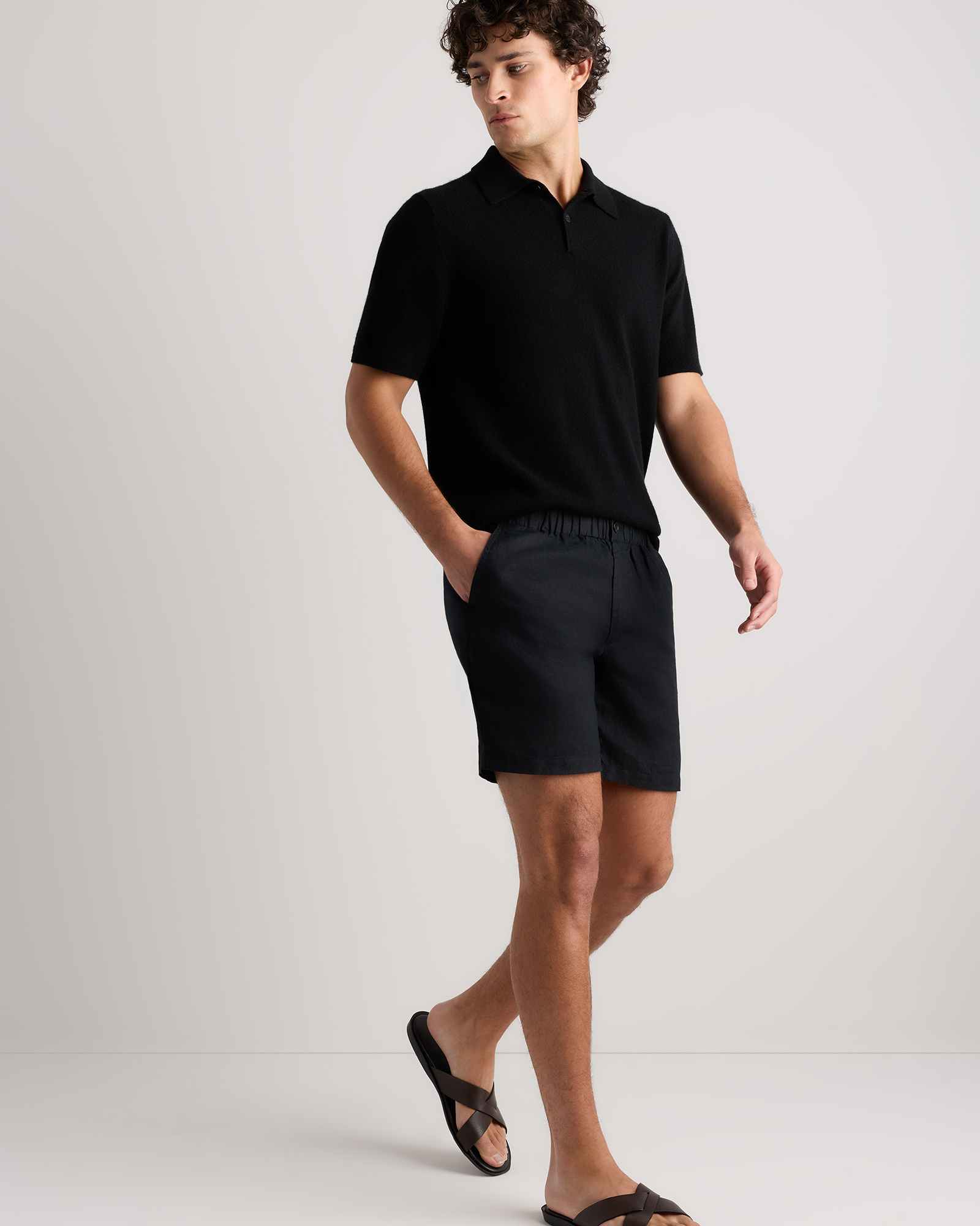 Men's 100% European Linen Shorts - 7