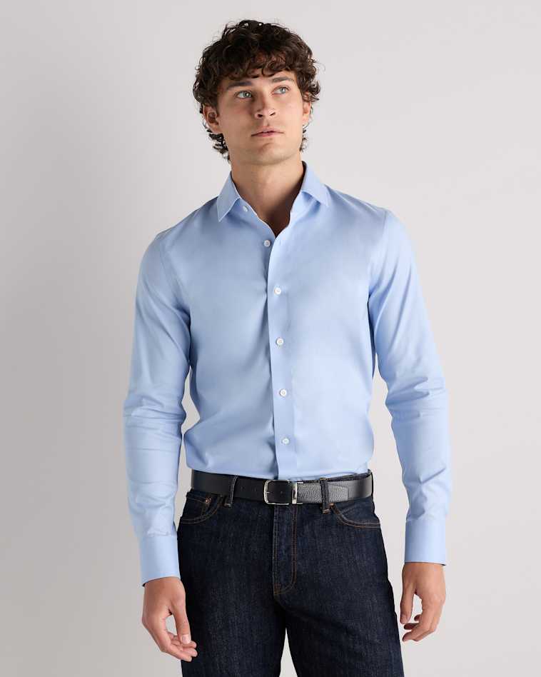 best cotton dress shirts Signature 100% Cotton Oxford Solid Button-Down Shirt