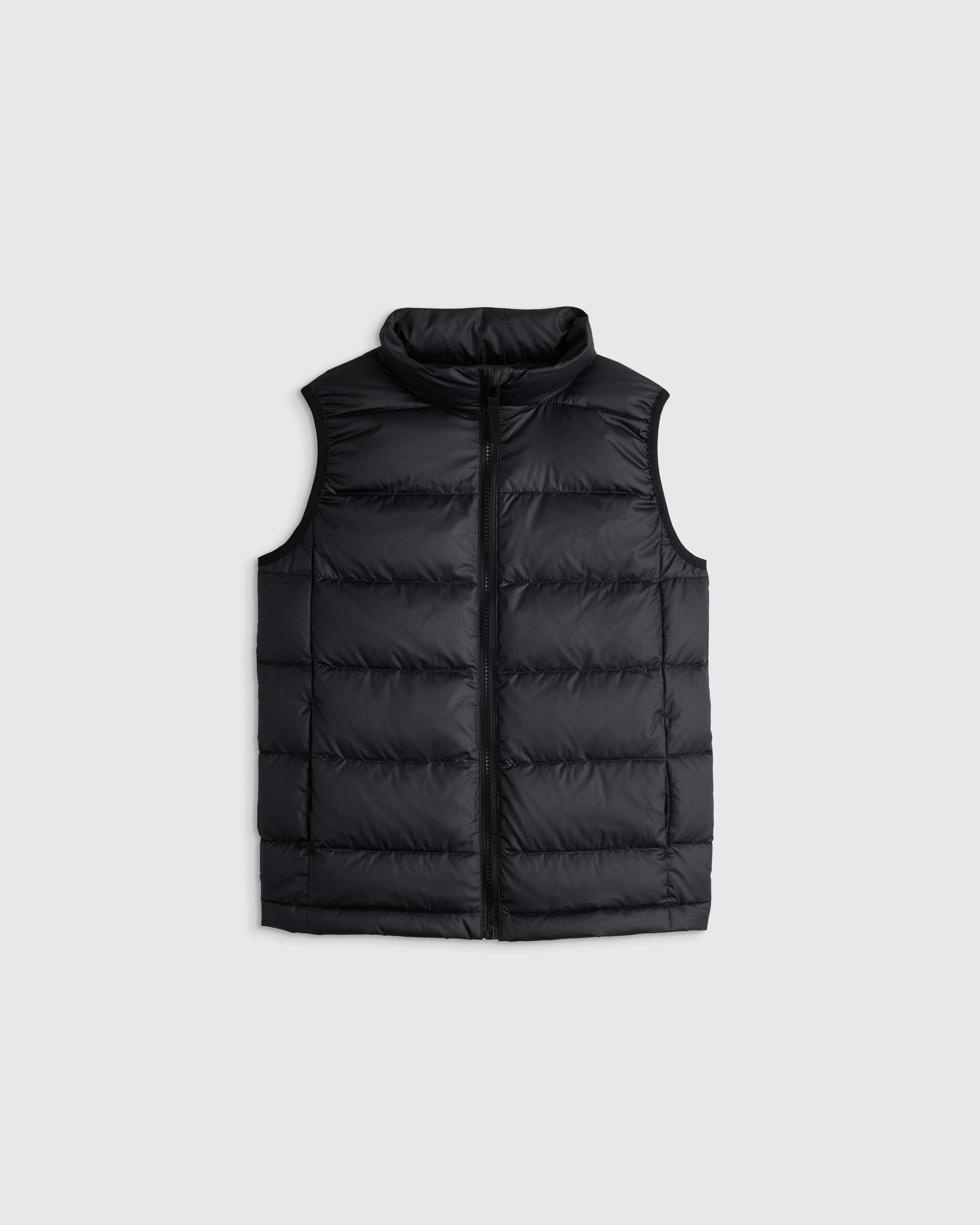 Black Lightweight Down Puffer Vest