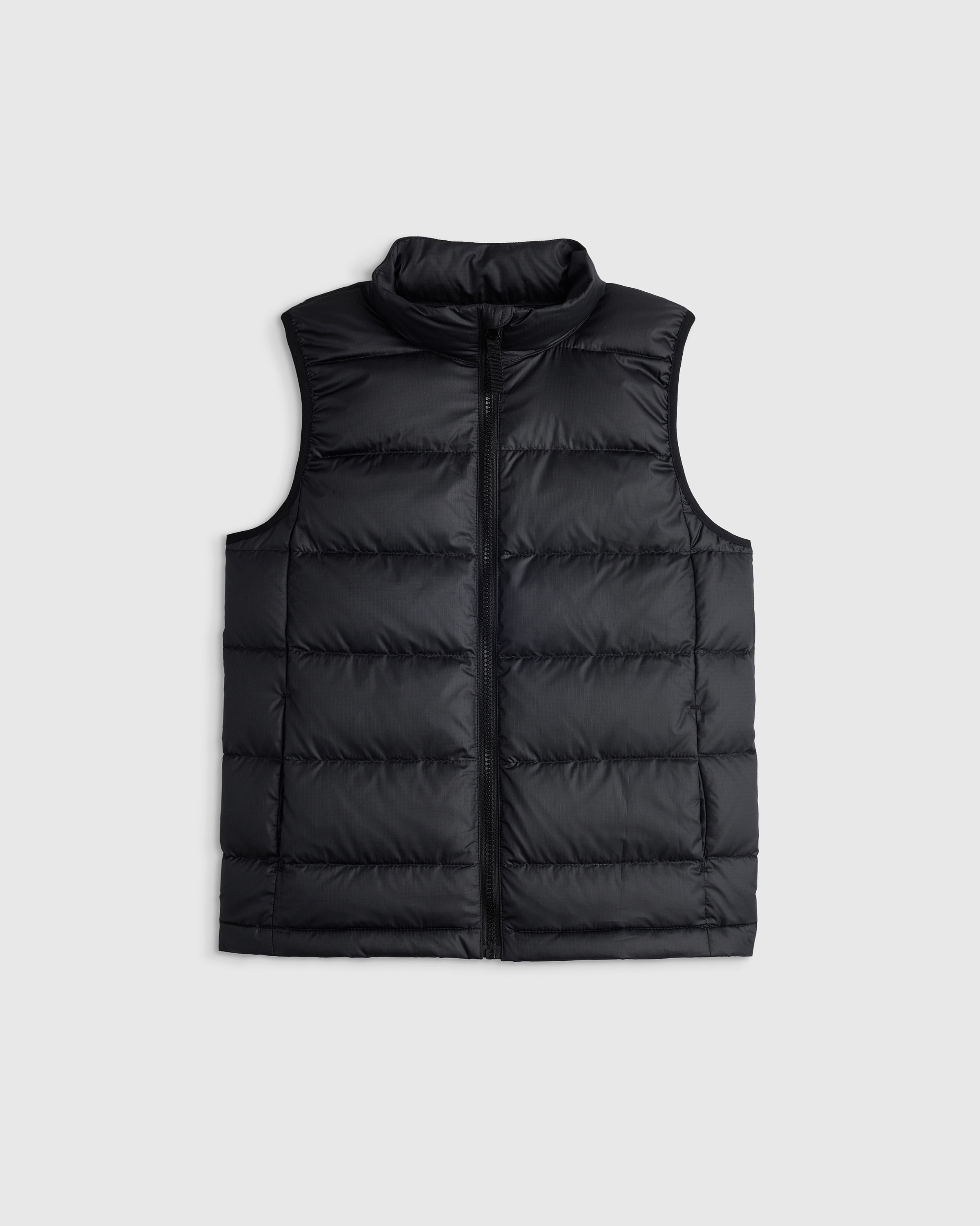 Black Lightweight Down Puffer Vest