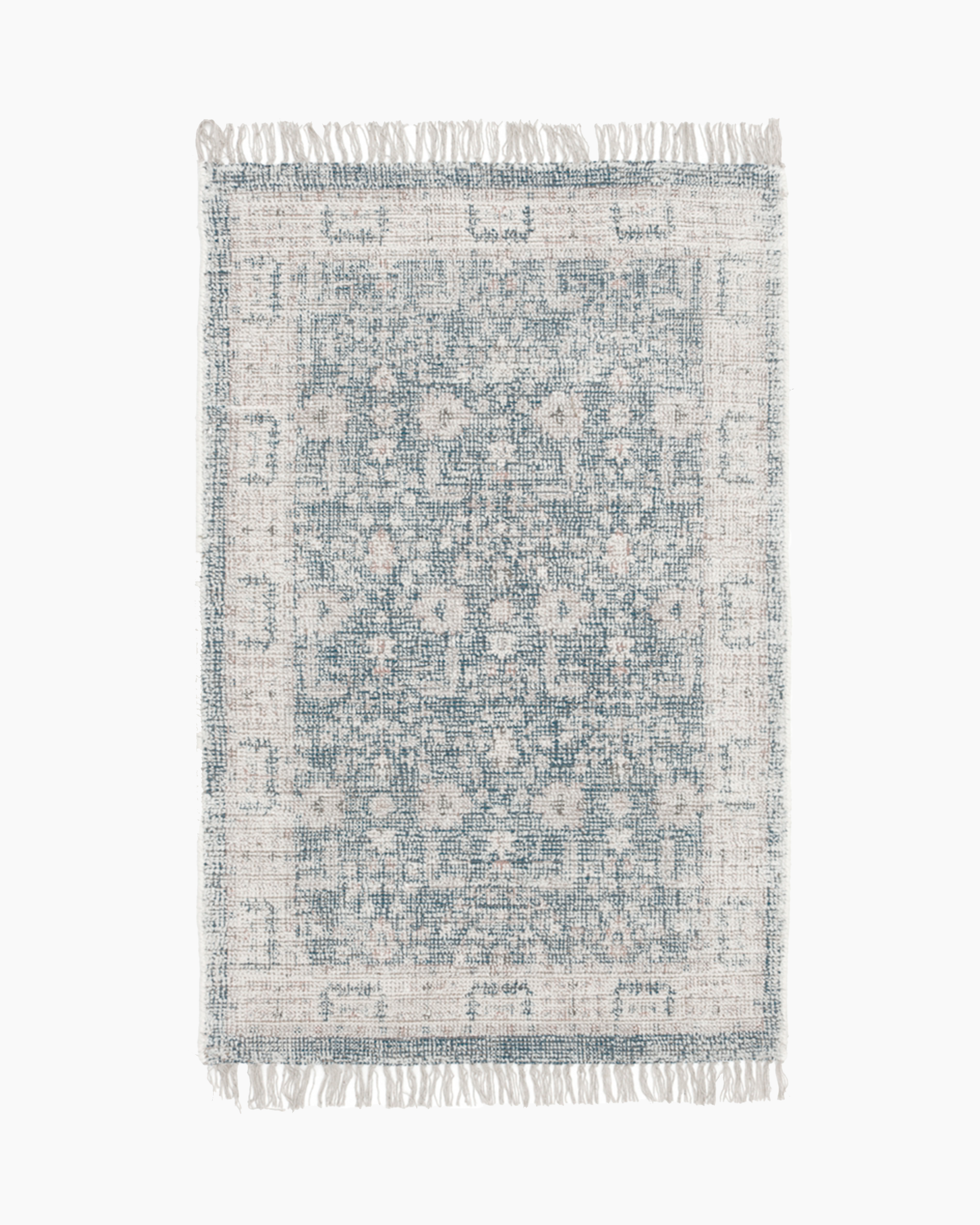 Blue Multi Nira Wool Flatweave Rug