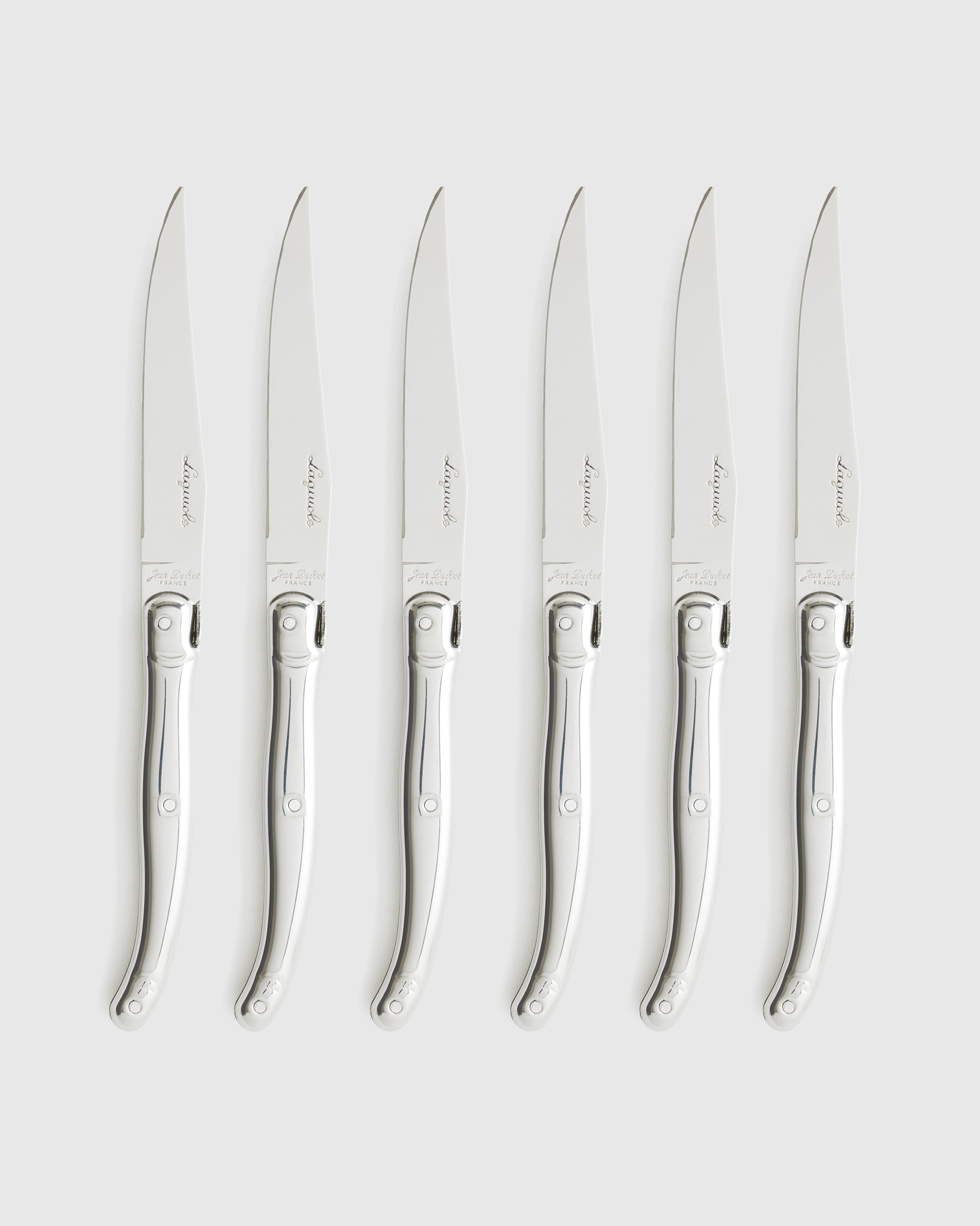 No Color Jean Dubost Laguiole Stainless Steel Steak Knives (Set of 6)