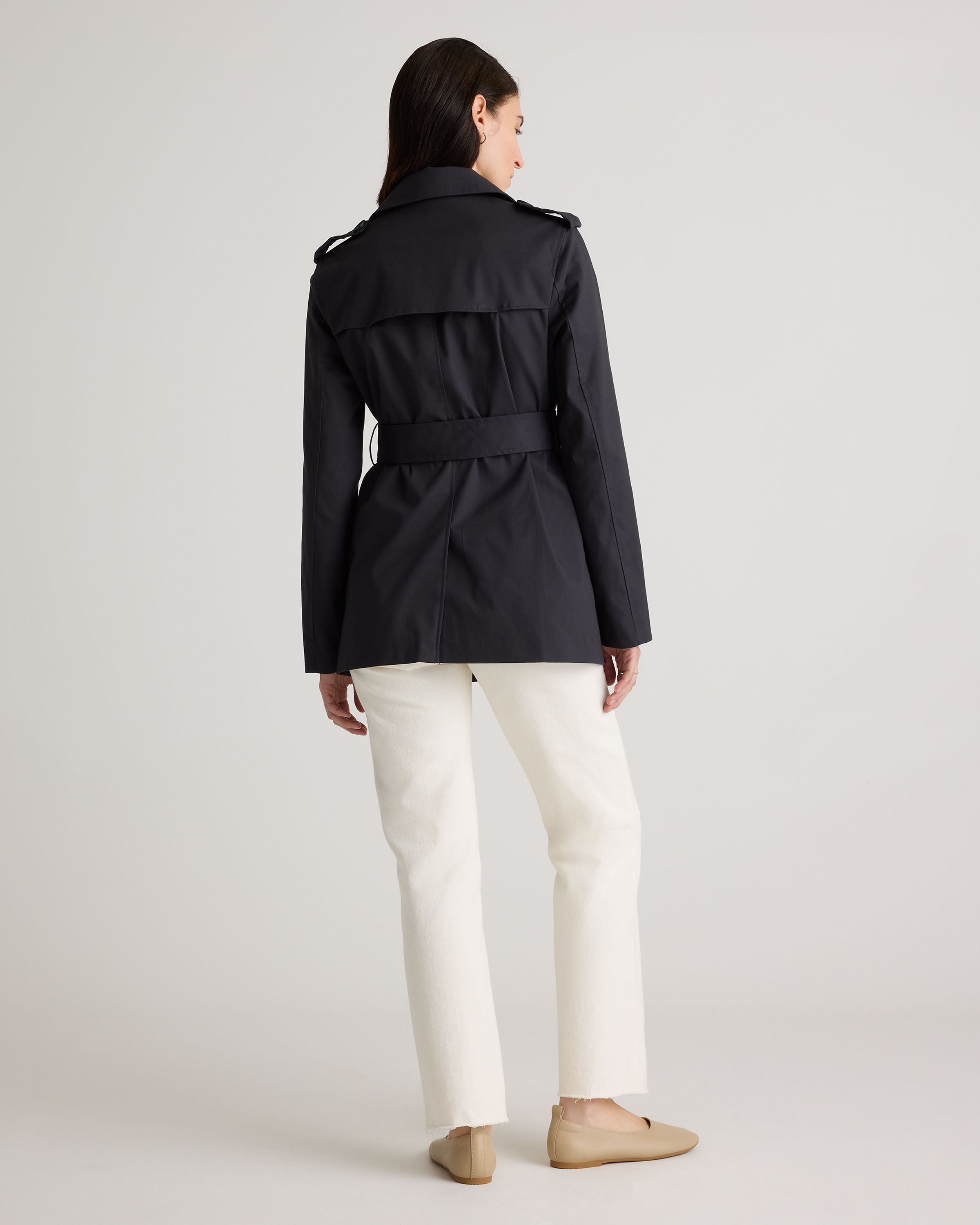 Comfort Stretch Short Trench Coat