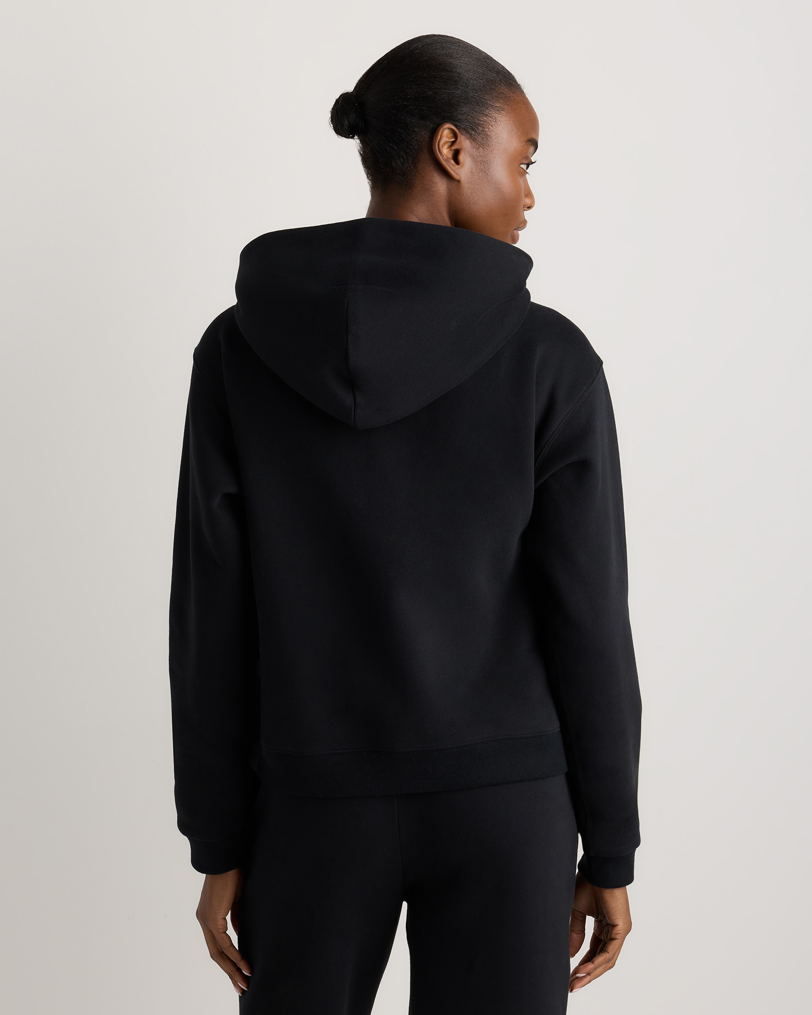 Everyday Fleece Full-Zip Hoodie in Black