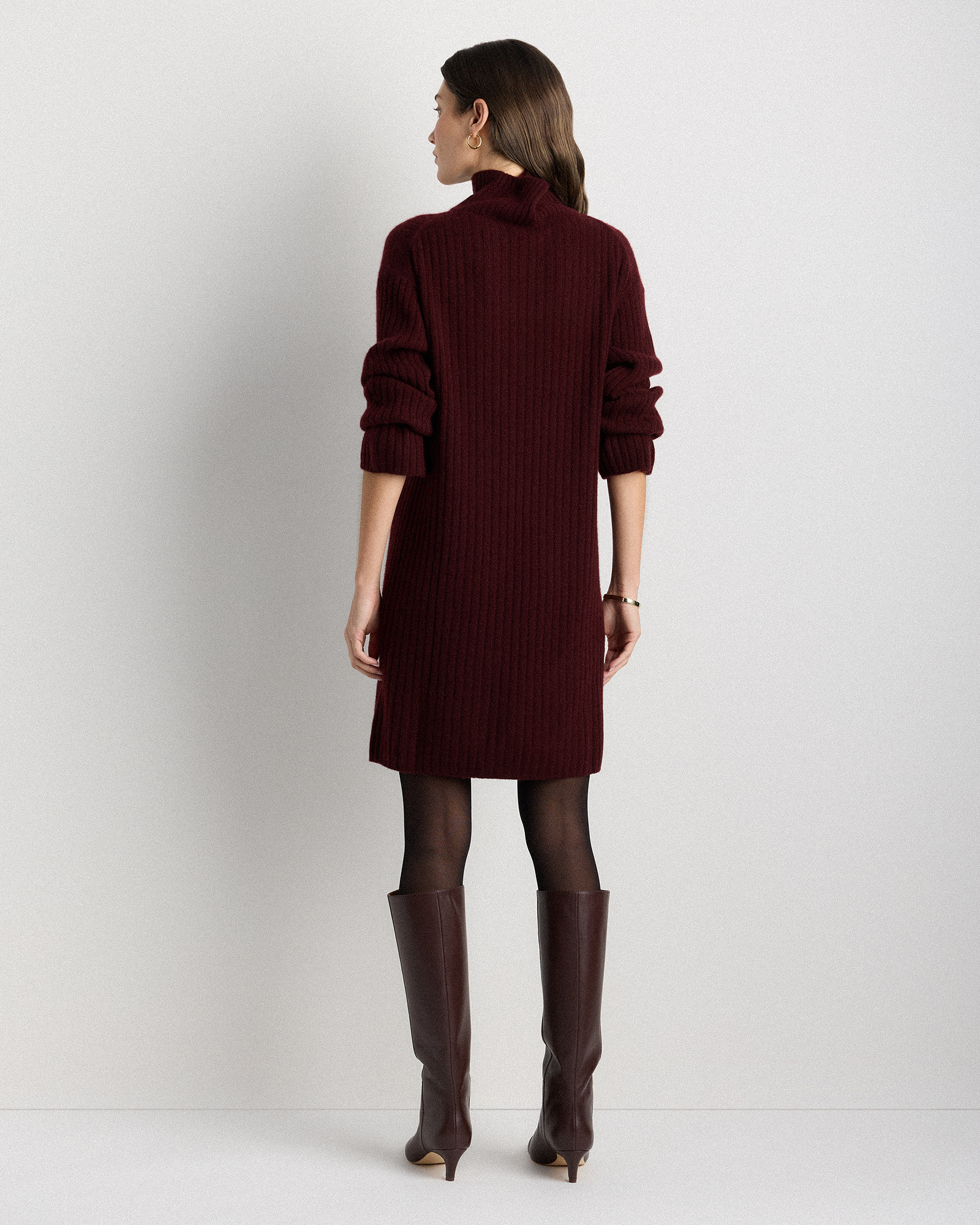burgundy work dress Burgundy Sleeveless Knitted Midi Dress