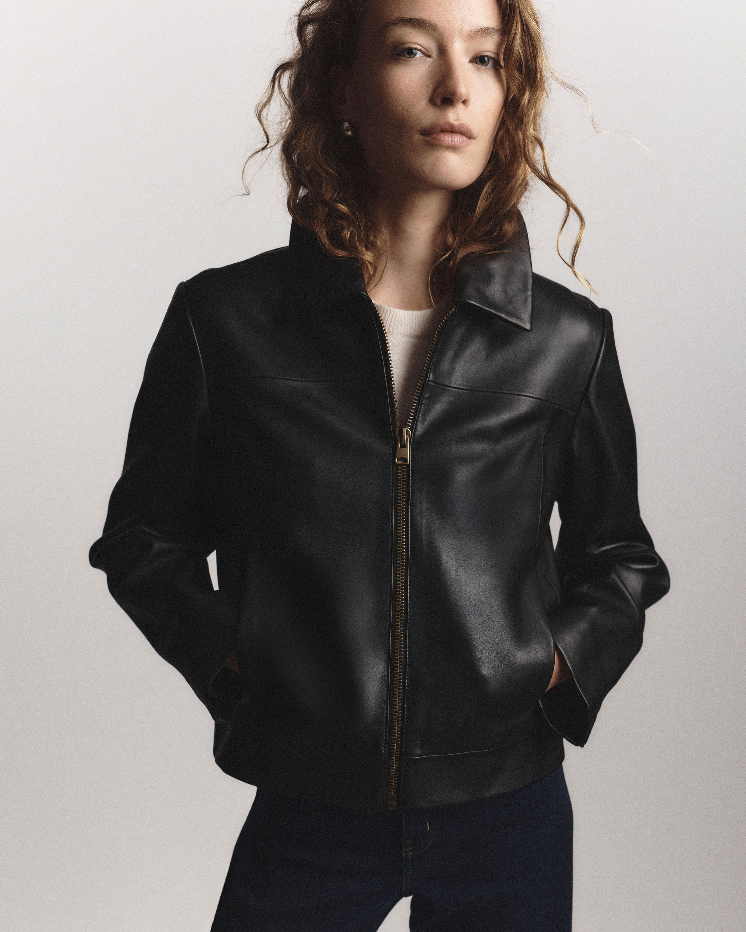 ジャケット・アウター Rosen Kreuz cropped belt leather jacket Rosen Kreuz cropped belt leather jacket. Factory: Croc