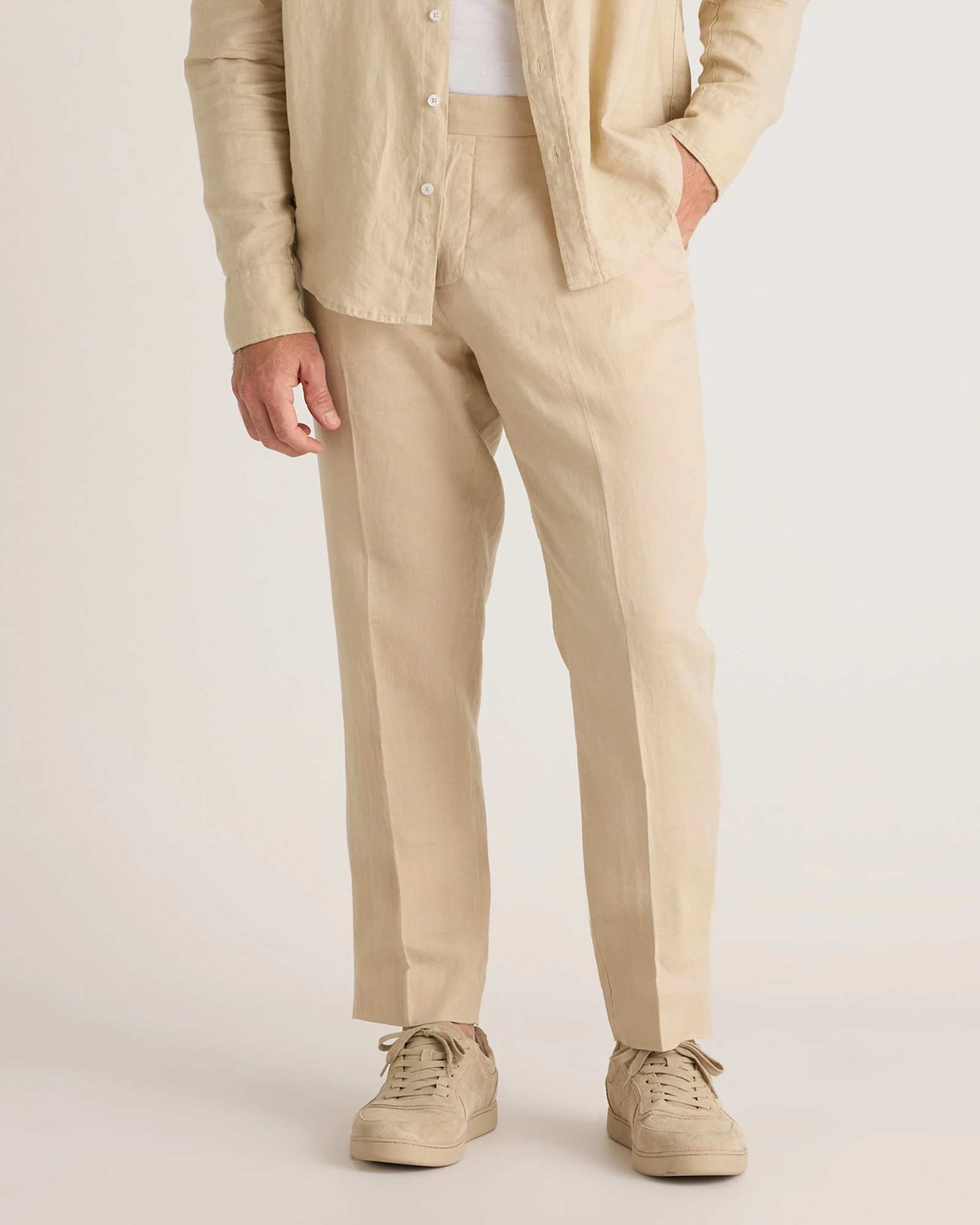 Men's 100% European Linen Dress Pants