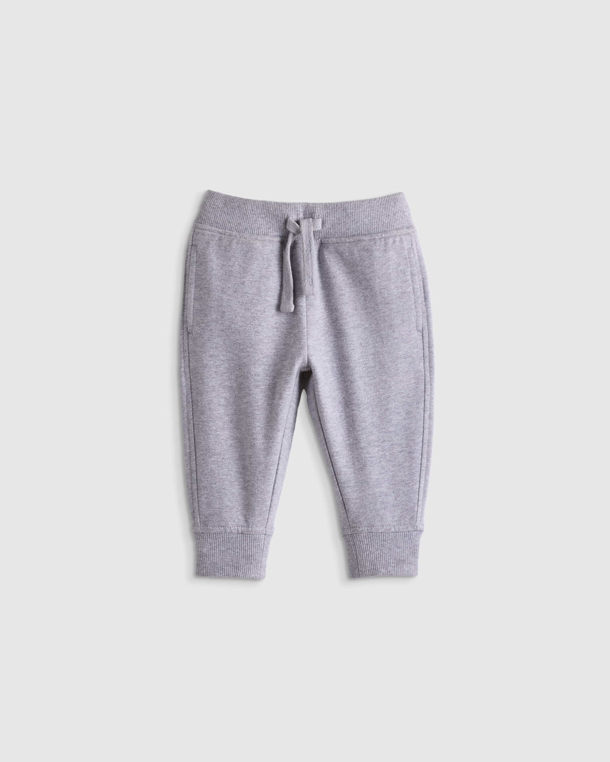Heather Grey Organic Cotton French Terry Joggers 