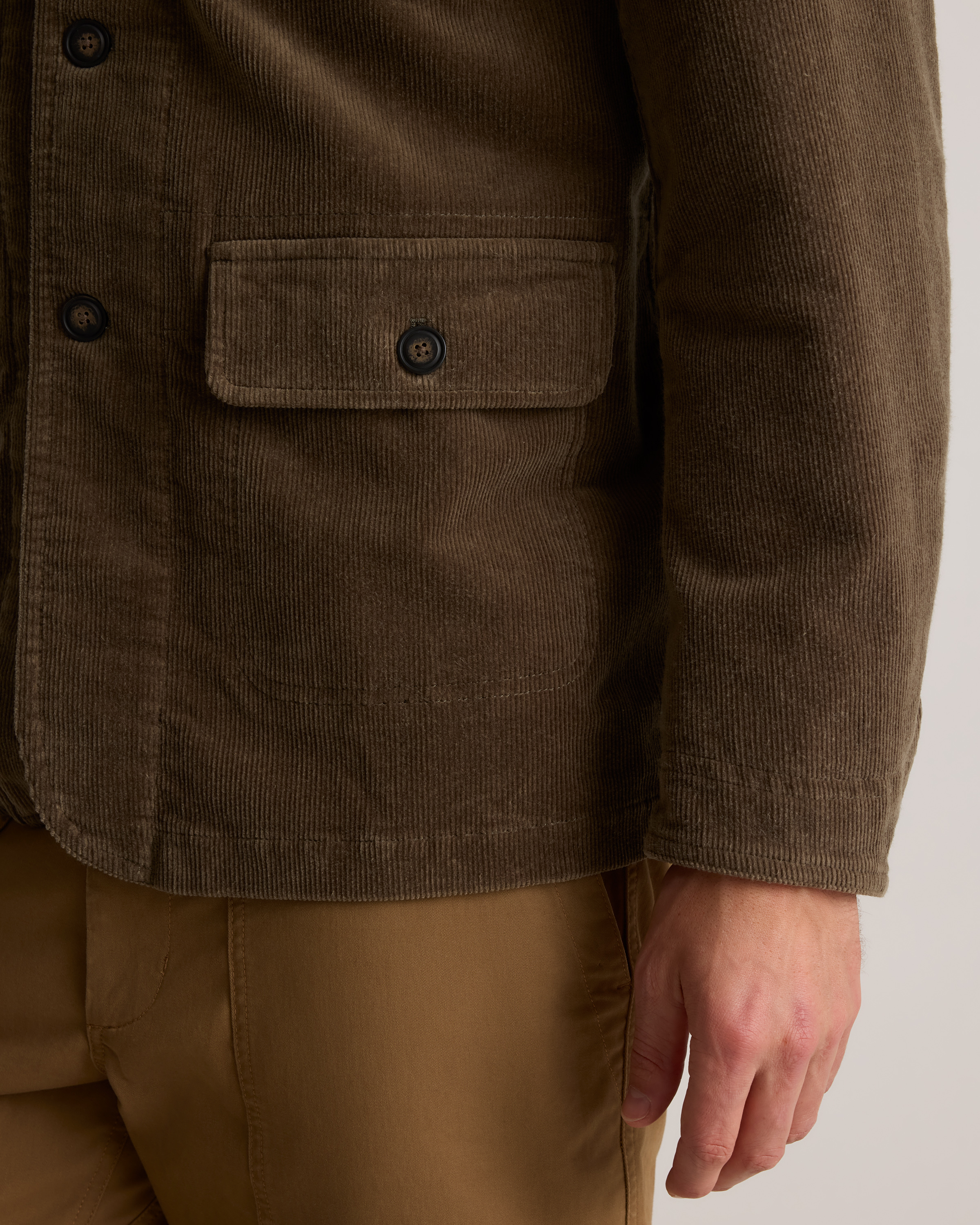 ジャケット・アウター i_am_official corduroy color check coat I_am（アイアム）の「corduroy collar check coat（ステンカラー