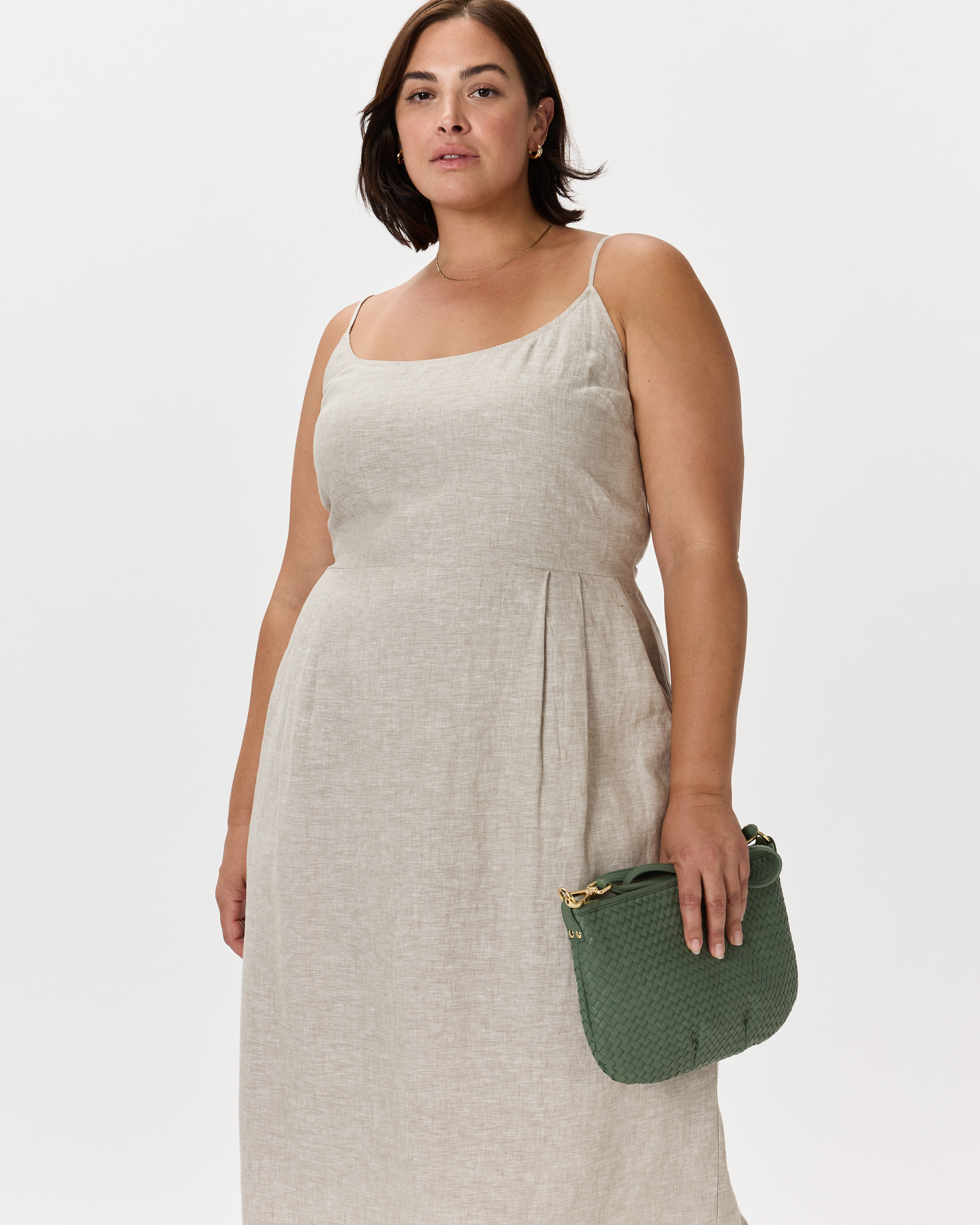 sleeveless linen dresses Brooke Dress