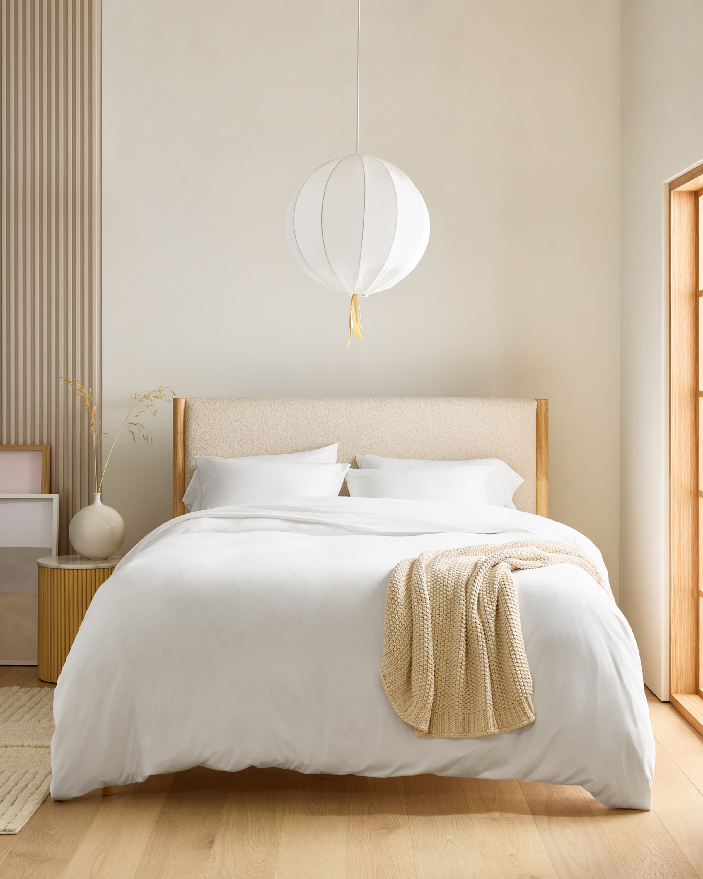 White Organic Jersey Duvet Cover Set