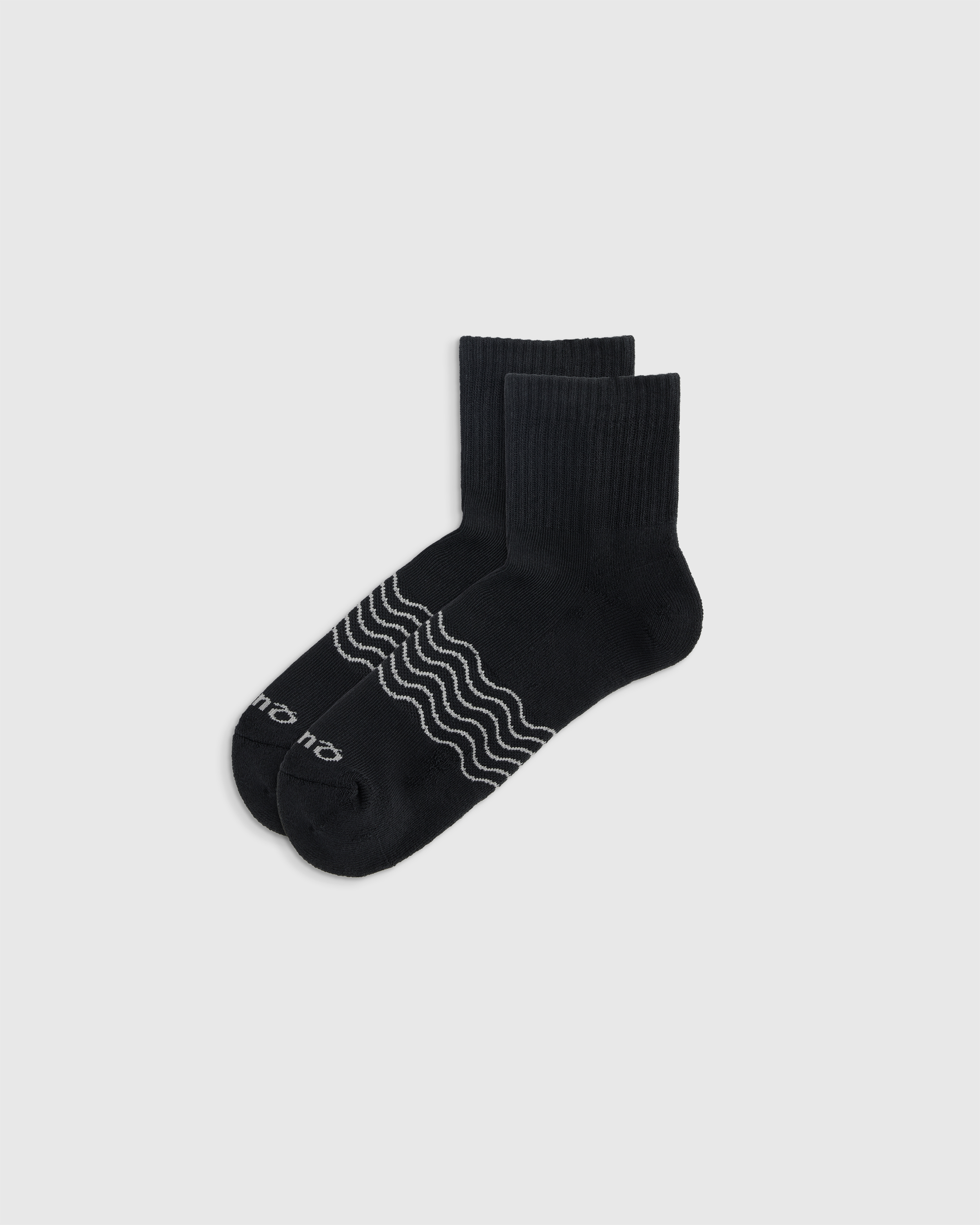 black quarter socks
