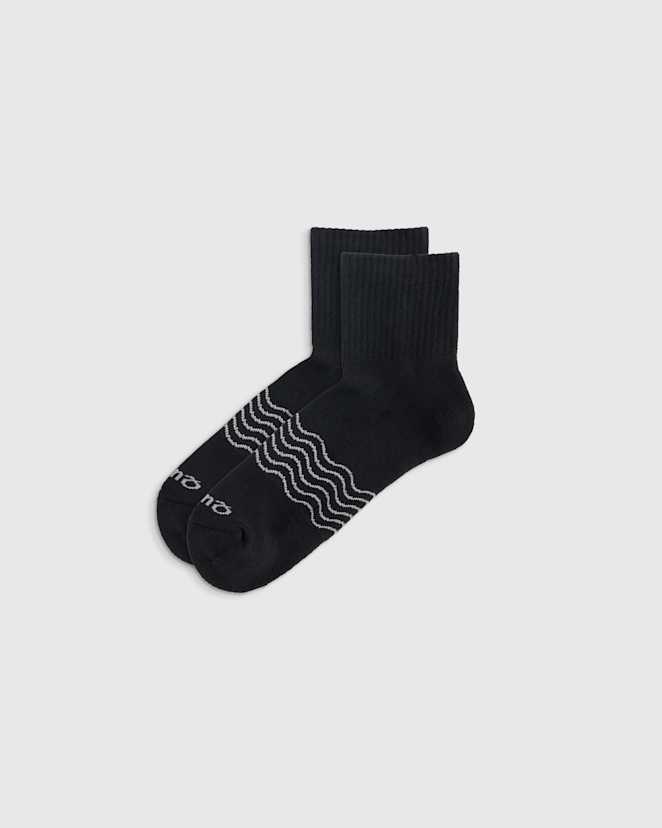 black quarter socks