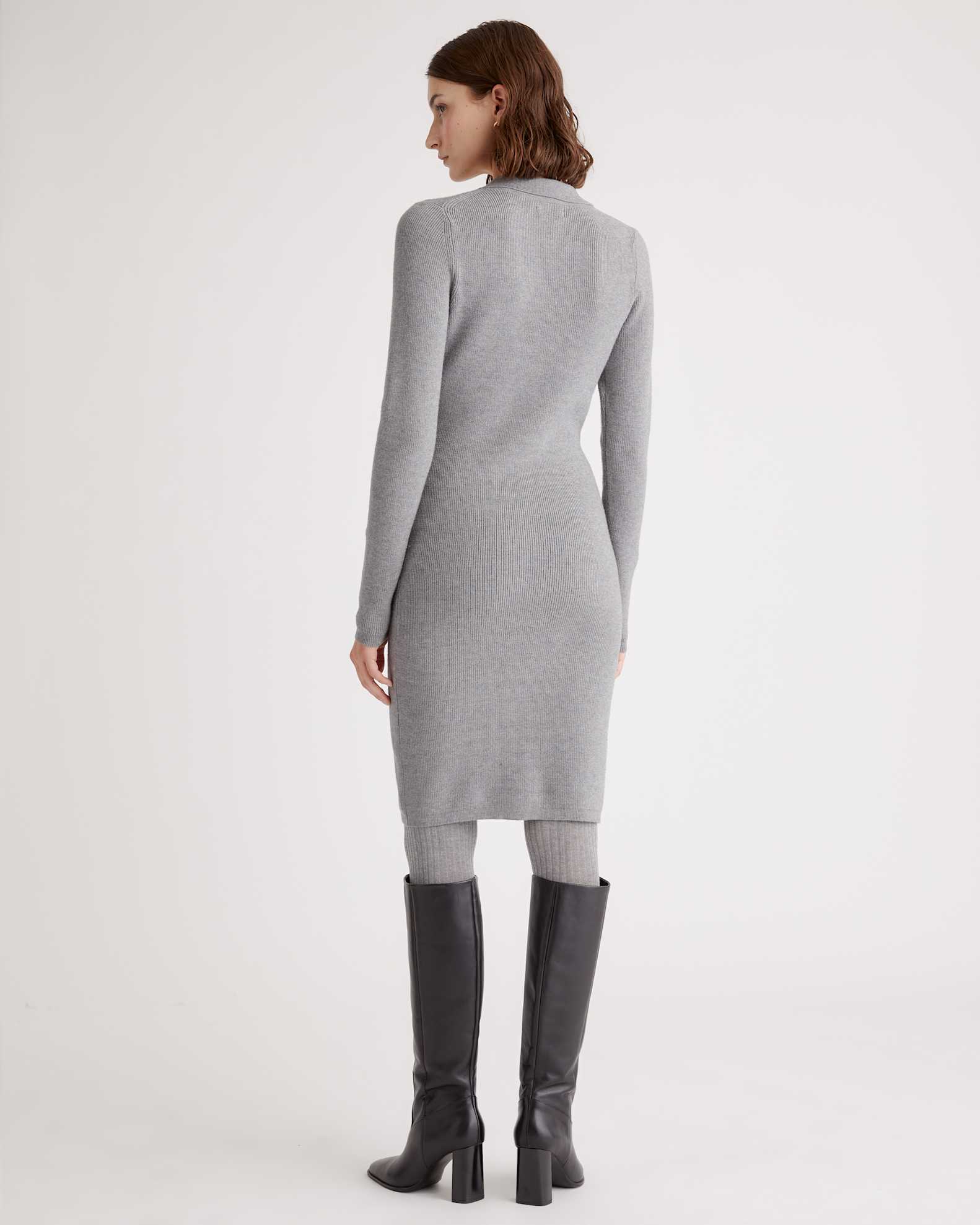 heather grey sweater dress Catherine Sweater Dress