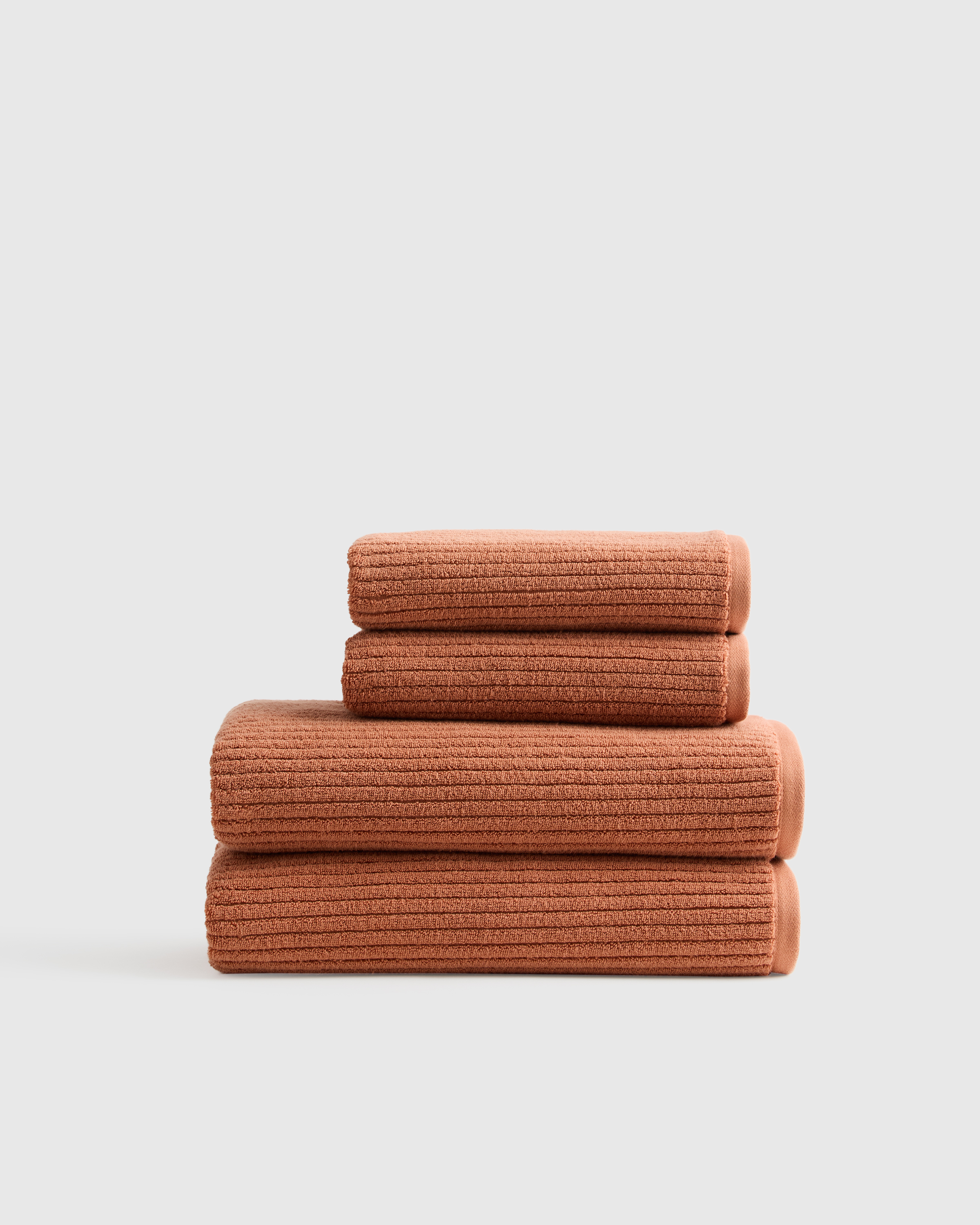 Ribbed Organic Turkish Cotton Bath Bundle (4 pieces)