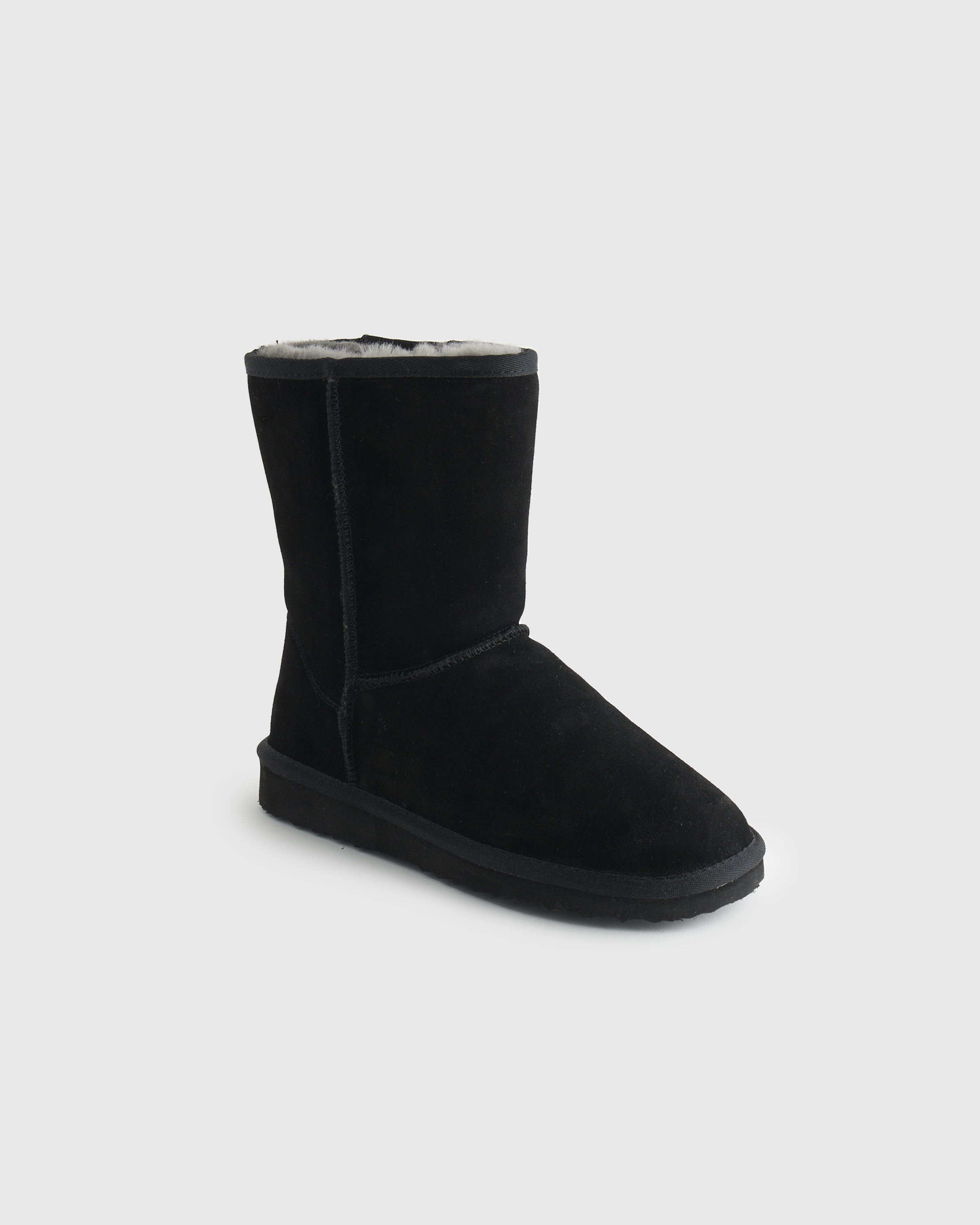 Australian Shearling Mid-Calf Boot in True Black display picture 2