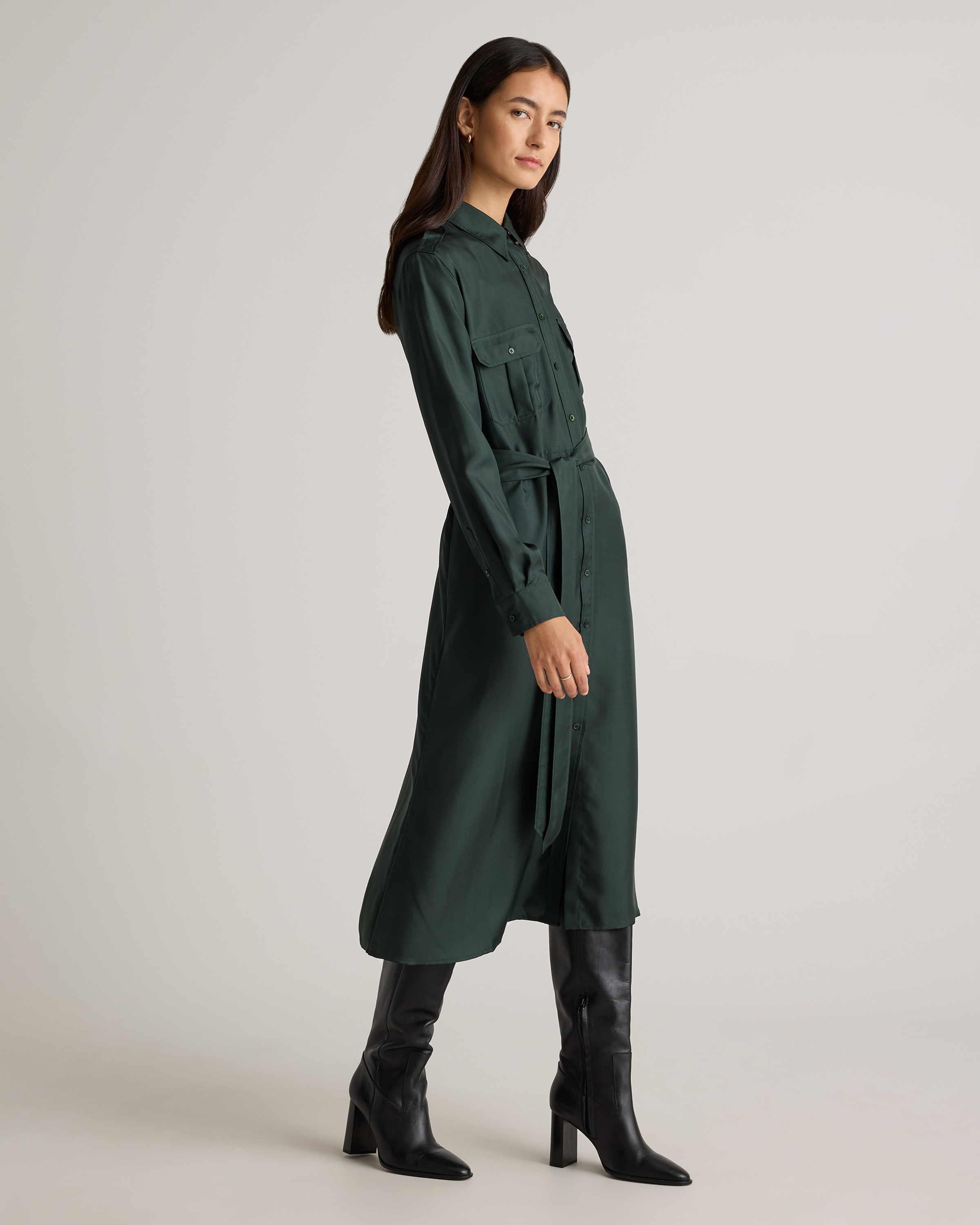 quince shirt dress Quince Women's Shirt Dress in White, Size Large