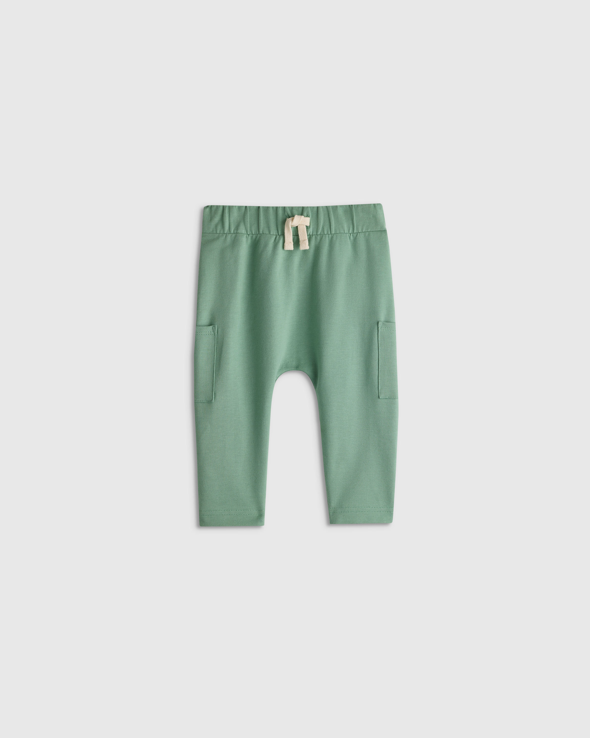 Sage Green Organic Cotton French Terry Pocket Pants